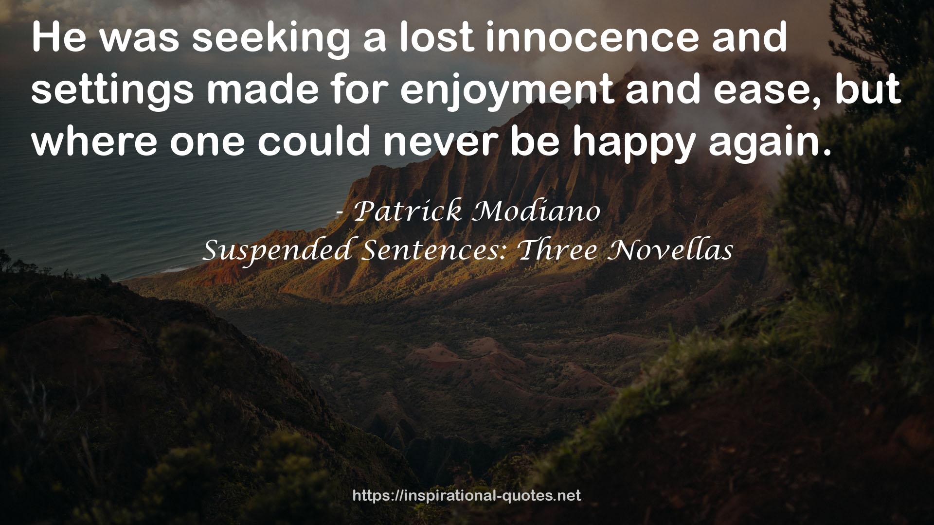 Suspended Sentences: Three Novellas QUOTES
