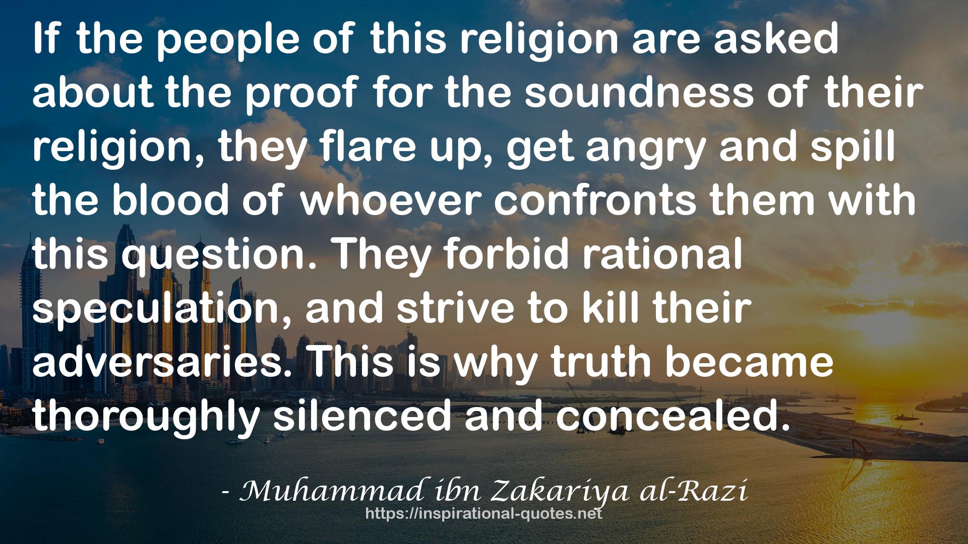 Muhammad ibn Zakariya al-Razi QUOTES