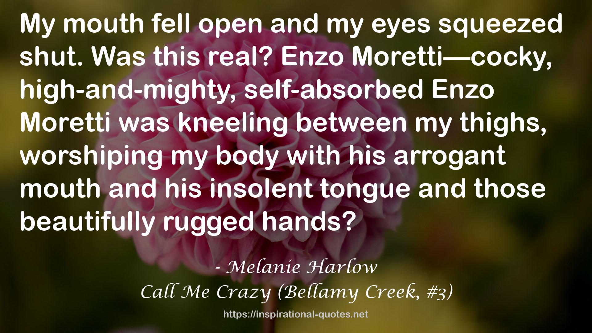 Call Me Crazy (Bellamy Creek, #3) QUOTES