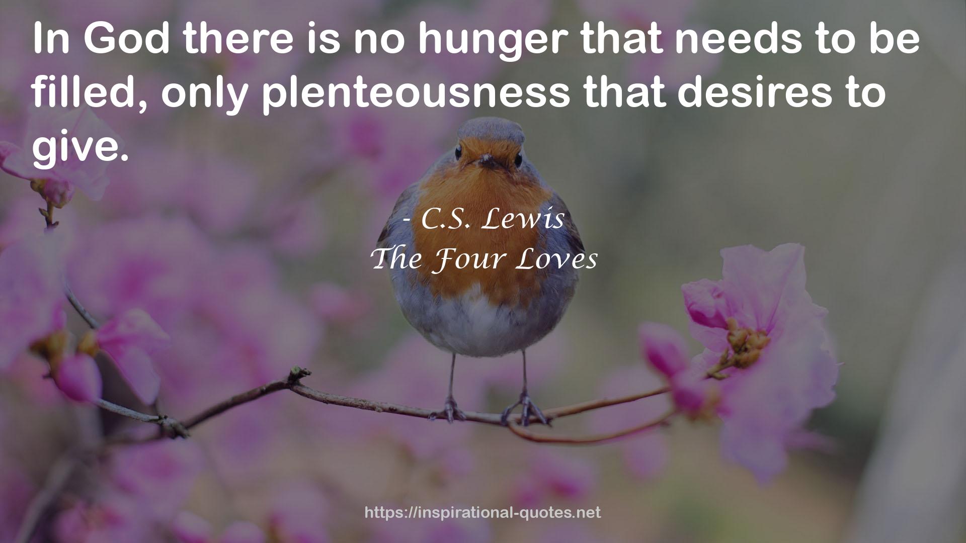 only plenteousness  QUOTES