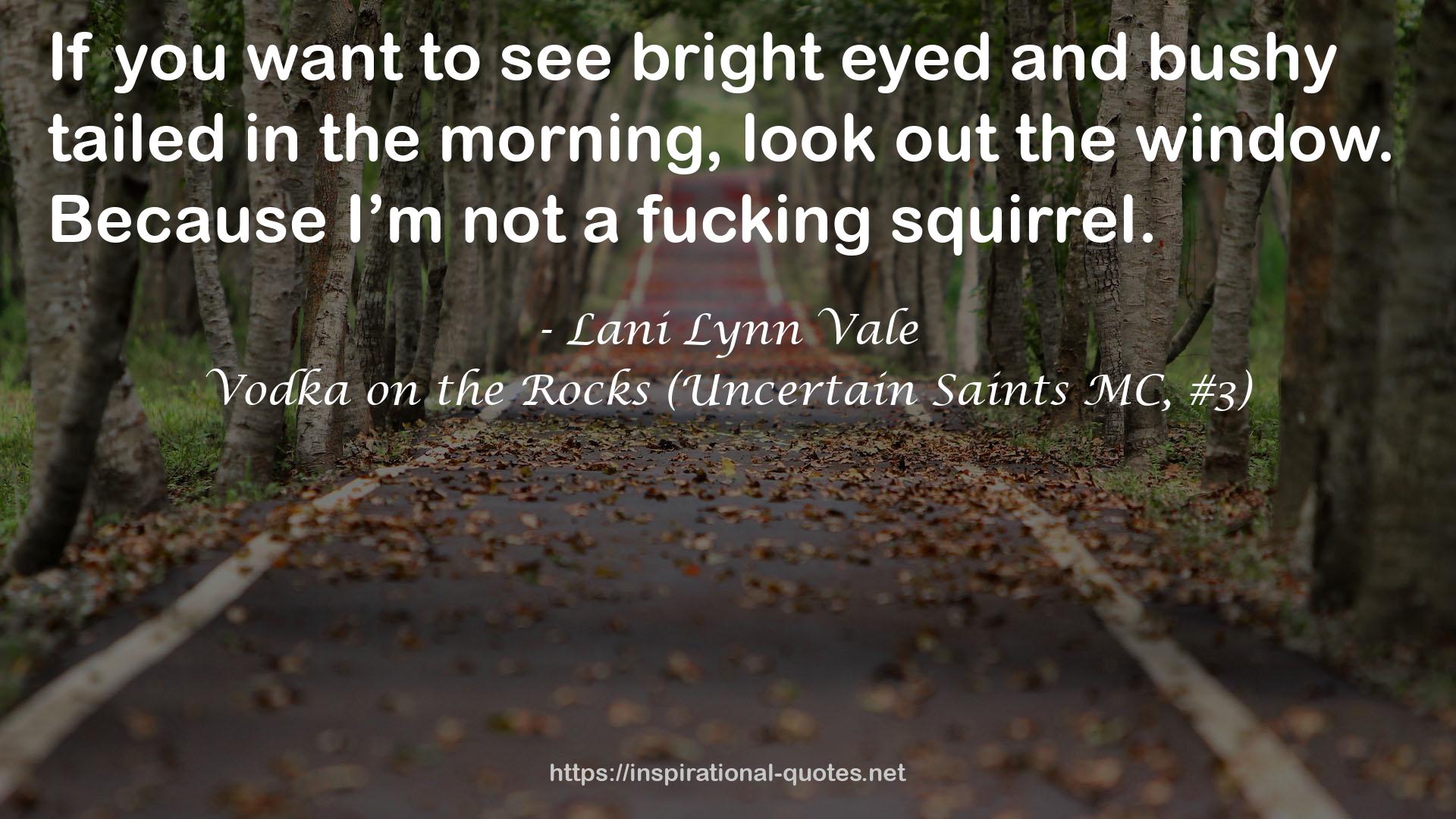 Vodka on the Rocks (Uncertain Saints MC, #3) QUOTES