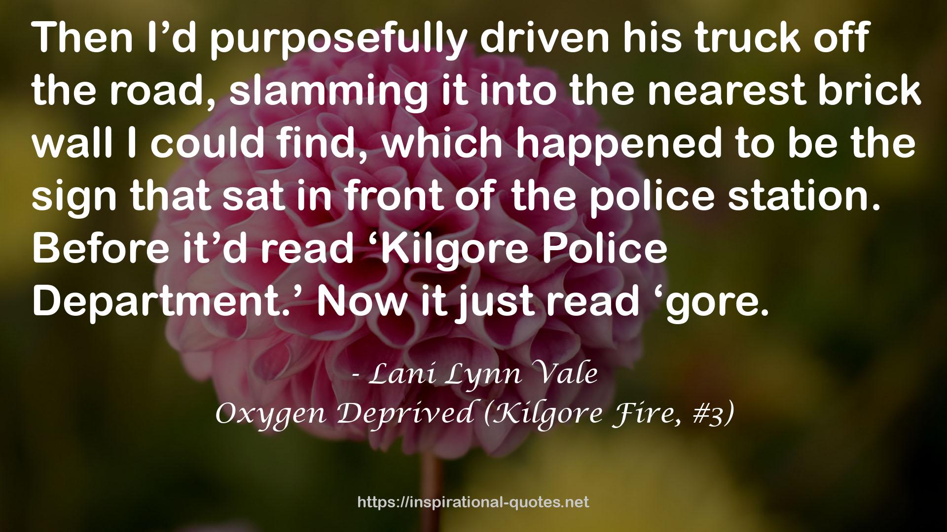 Oxygen Deprived (Kilgore Fire, #3) QUOTES