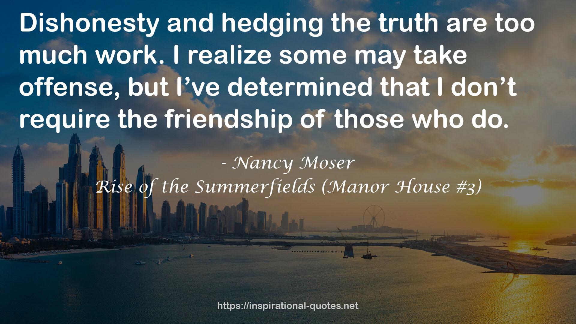 Rise of the Summerfields (Manor House #3) QUOTES