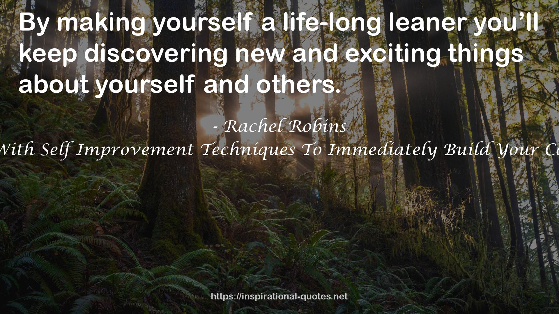 Rachel Robins QUOTES