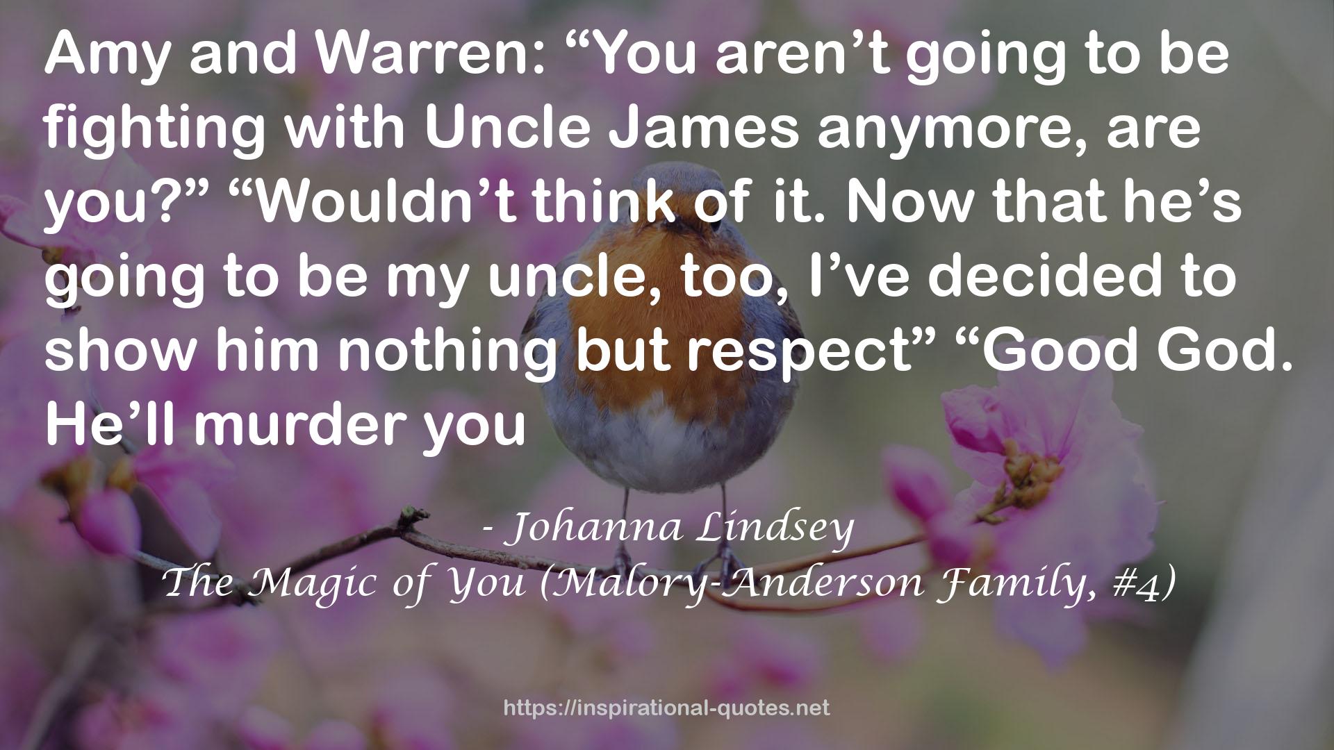 The Magic of You (Malory-Anderson Family, #4) QUOTES