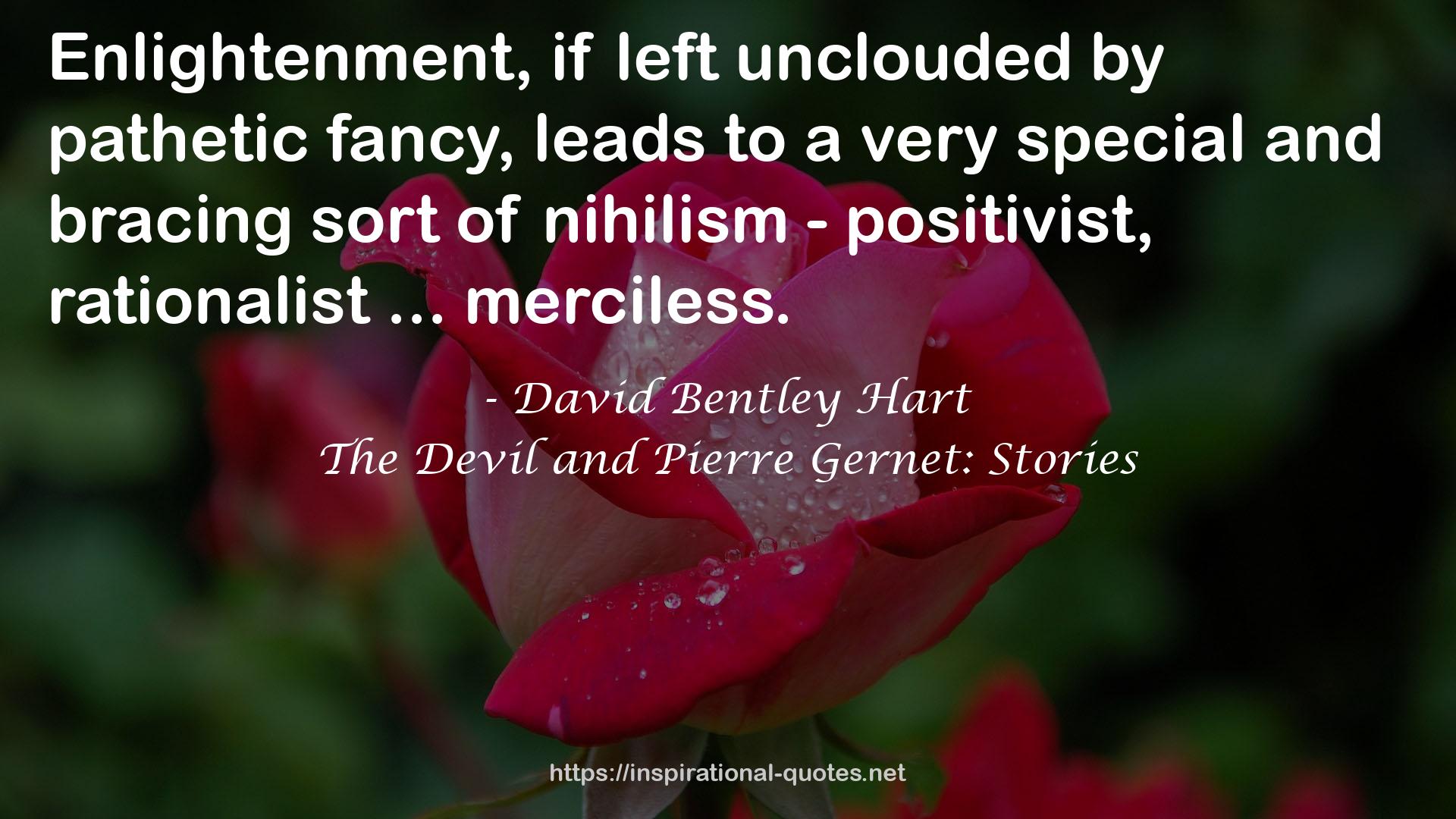 The Devil and Pierre Gernet: Stories QUOTES