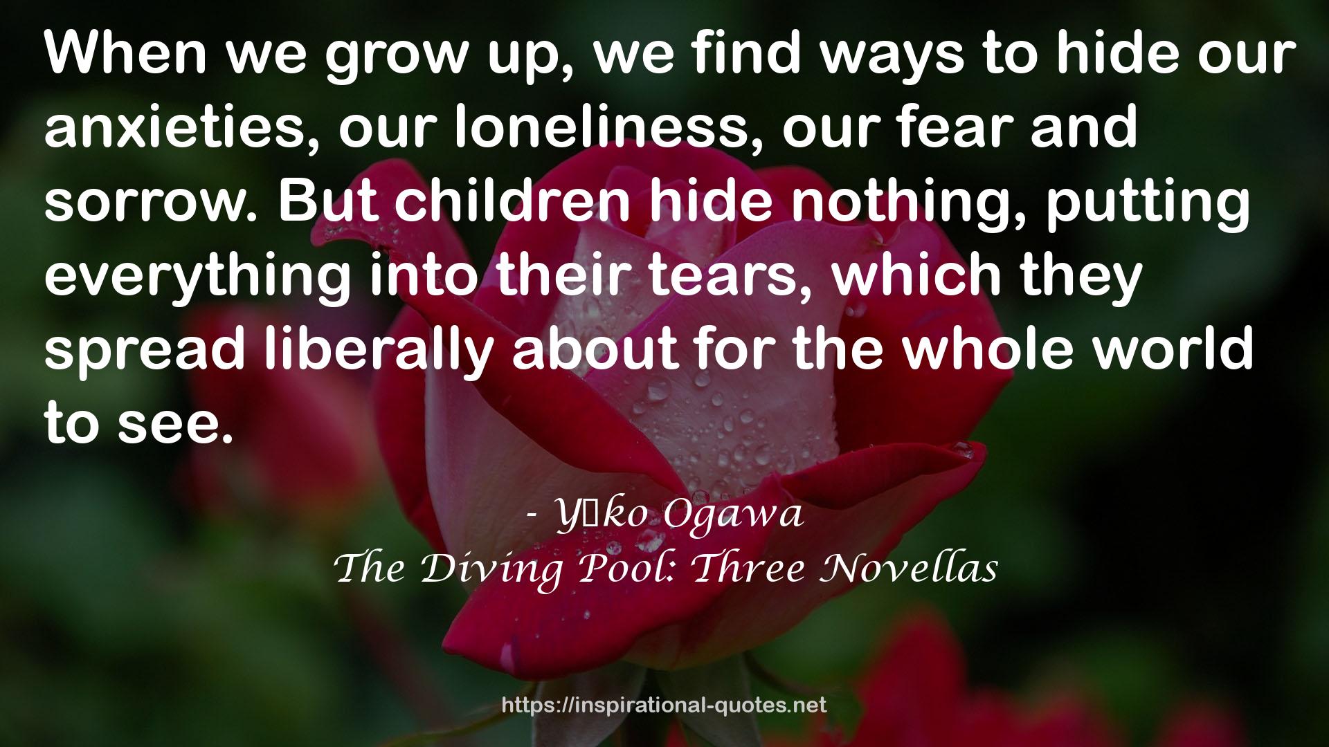 The Diving Pool: Three Novellas QUOTES