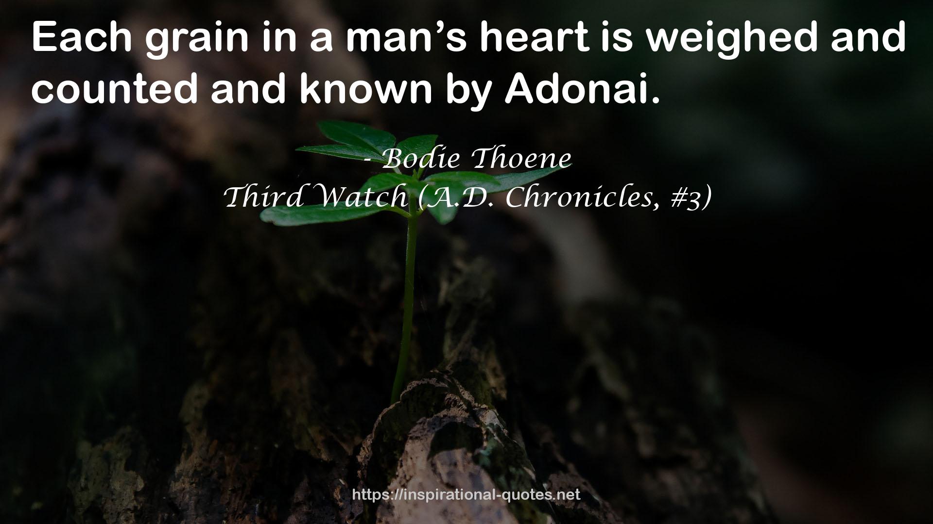 Third Watch (A.D. Chronicles, #3) QUOTES