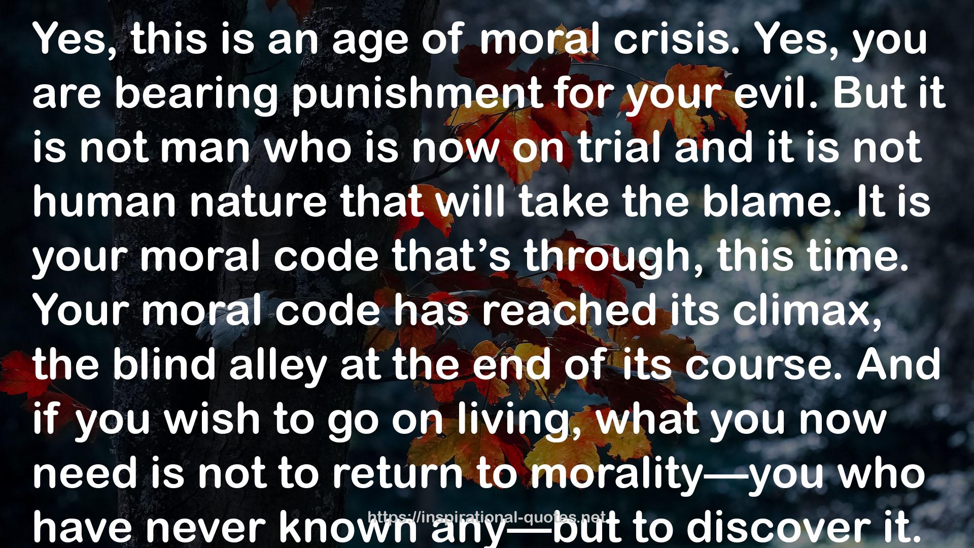 Your moral code  QUOTES