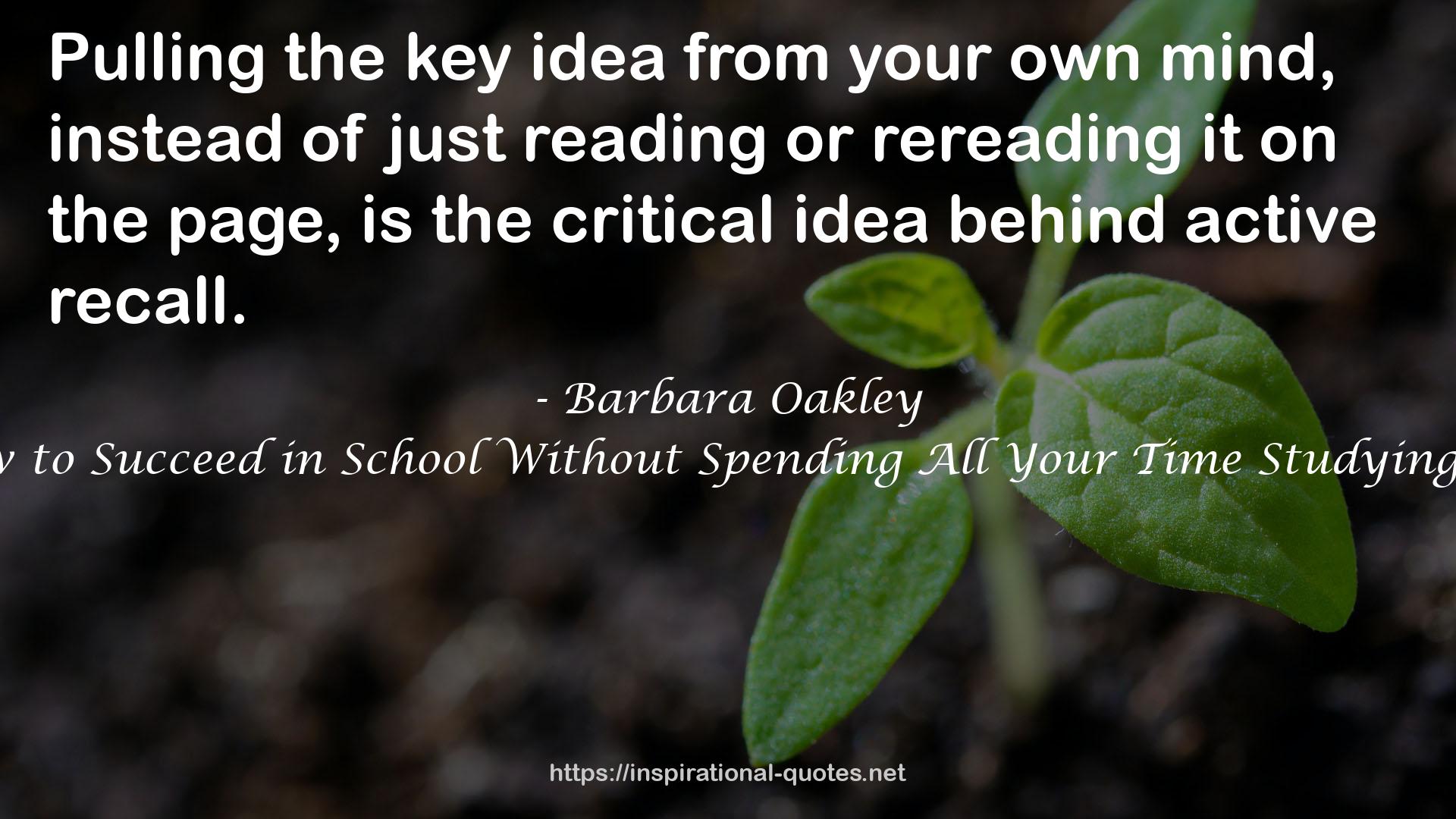 Barbara Oakley QUOTES