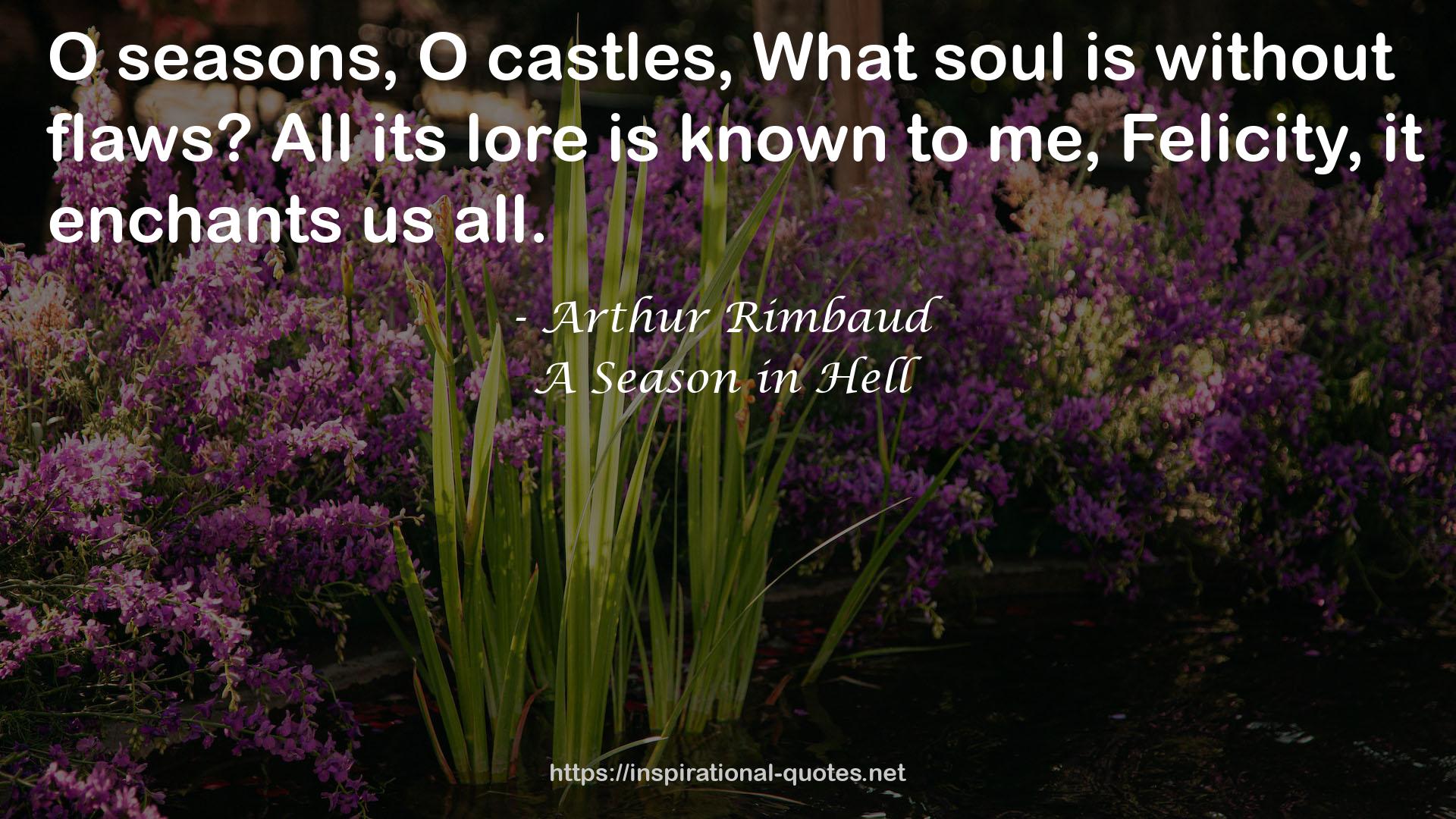 A Season in Hell QUOTES
