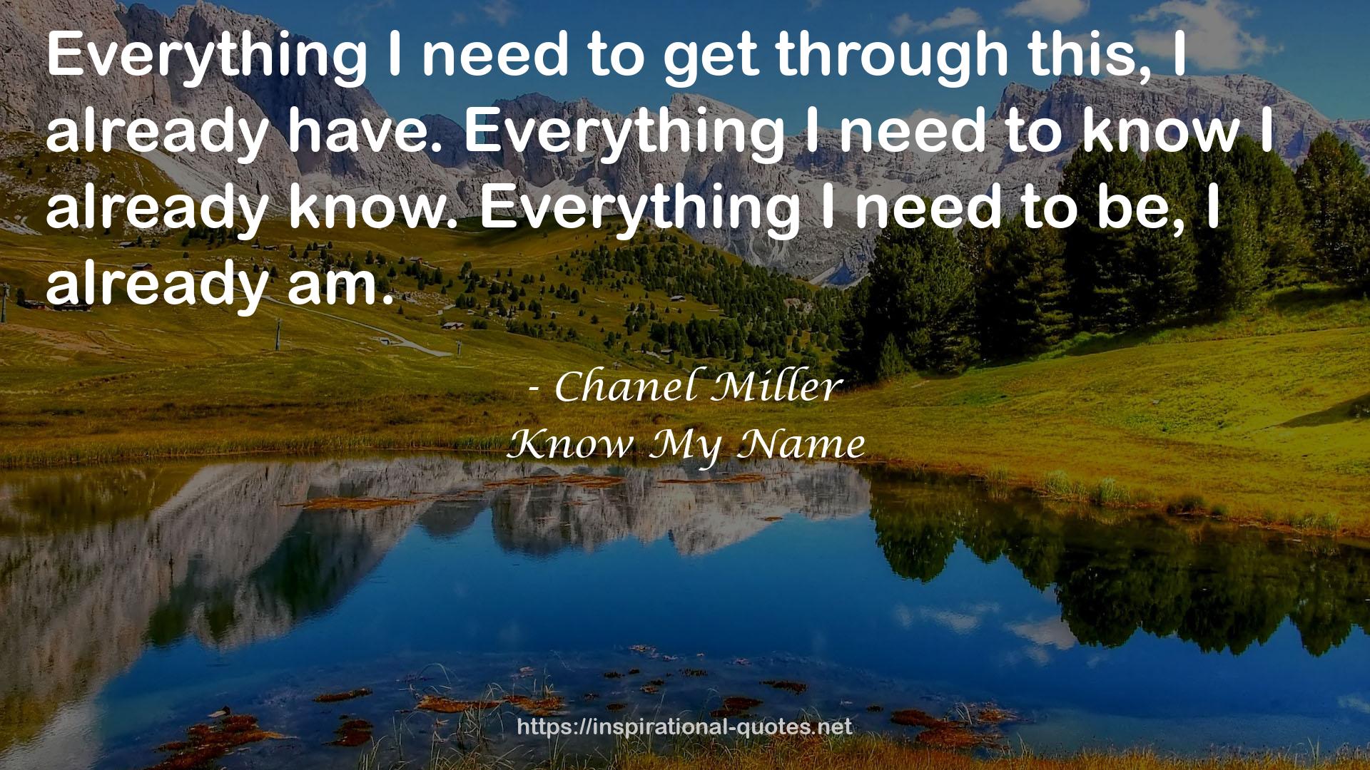 Chanel Miller QUOTES