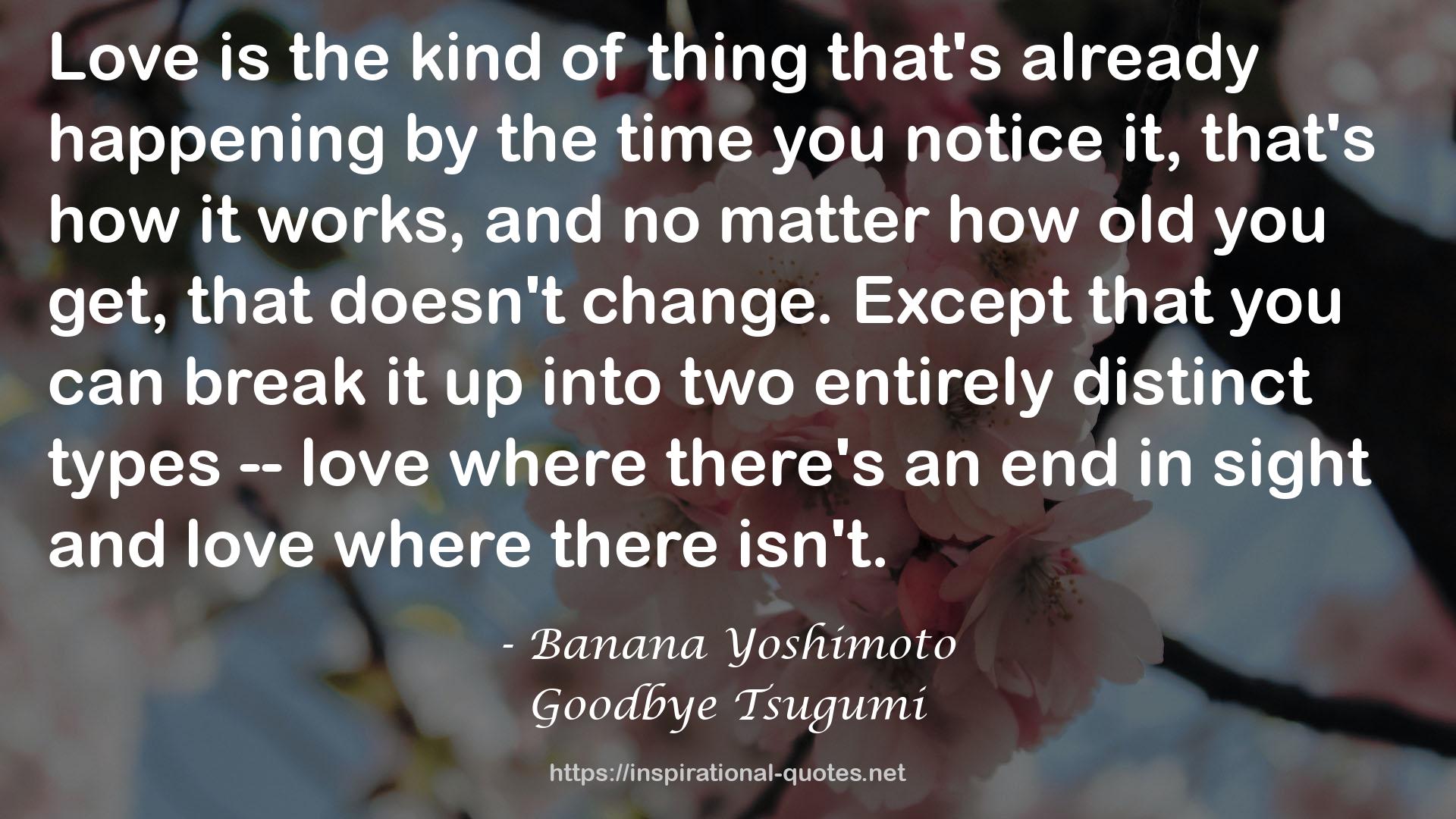 Banana Yoshimoto QUOTES