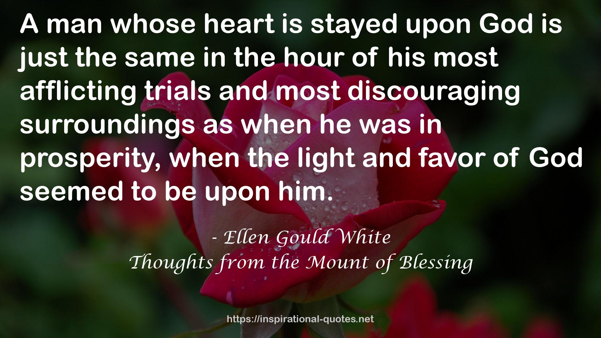 Thoughts from the Mount of Blessing QUOTES