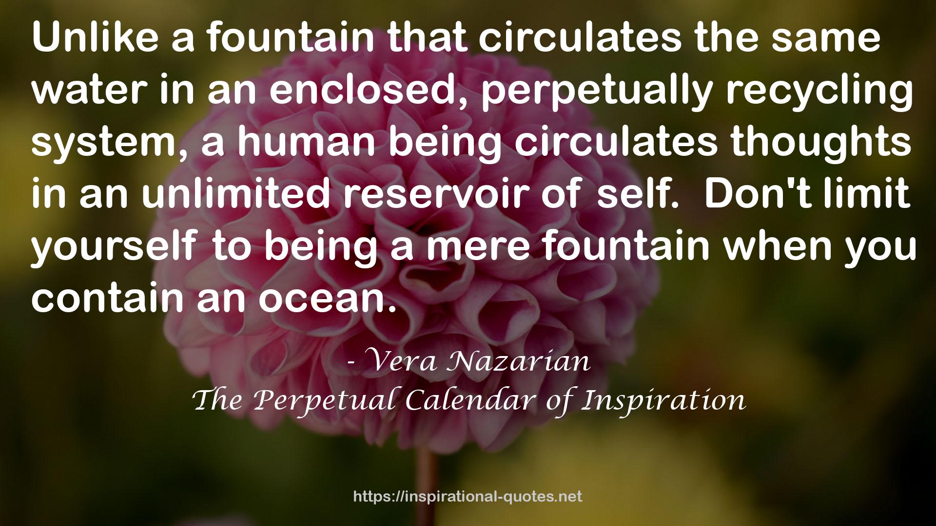 a mere fountain  QUOTES