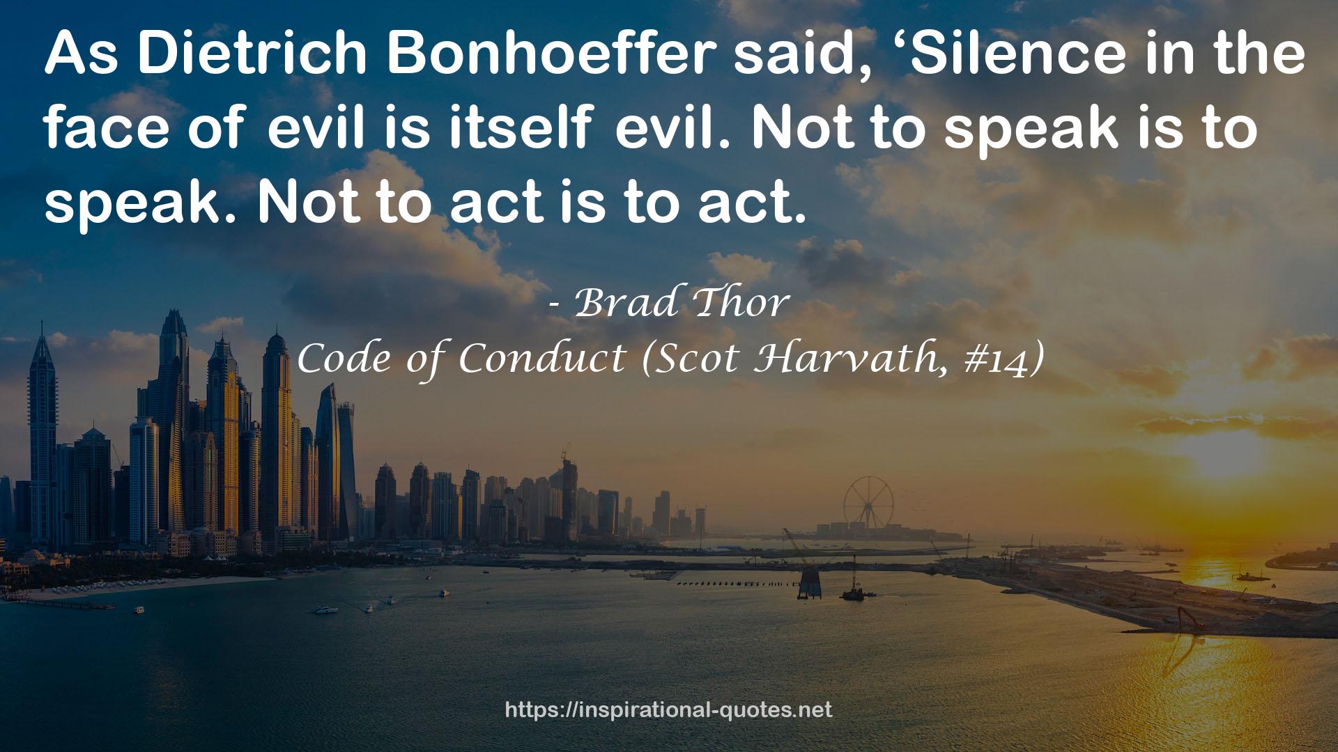 Code of Conduct (Scot Harvath, #14) QUOTES