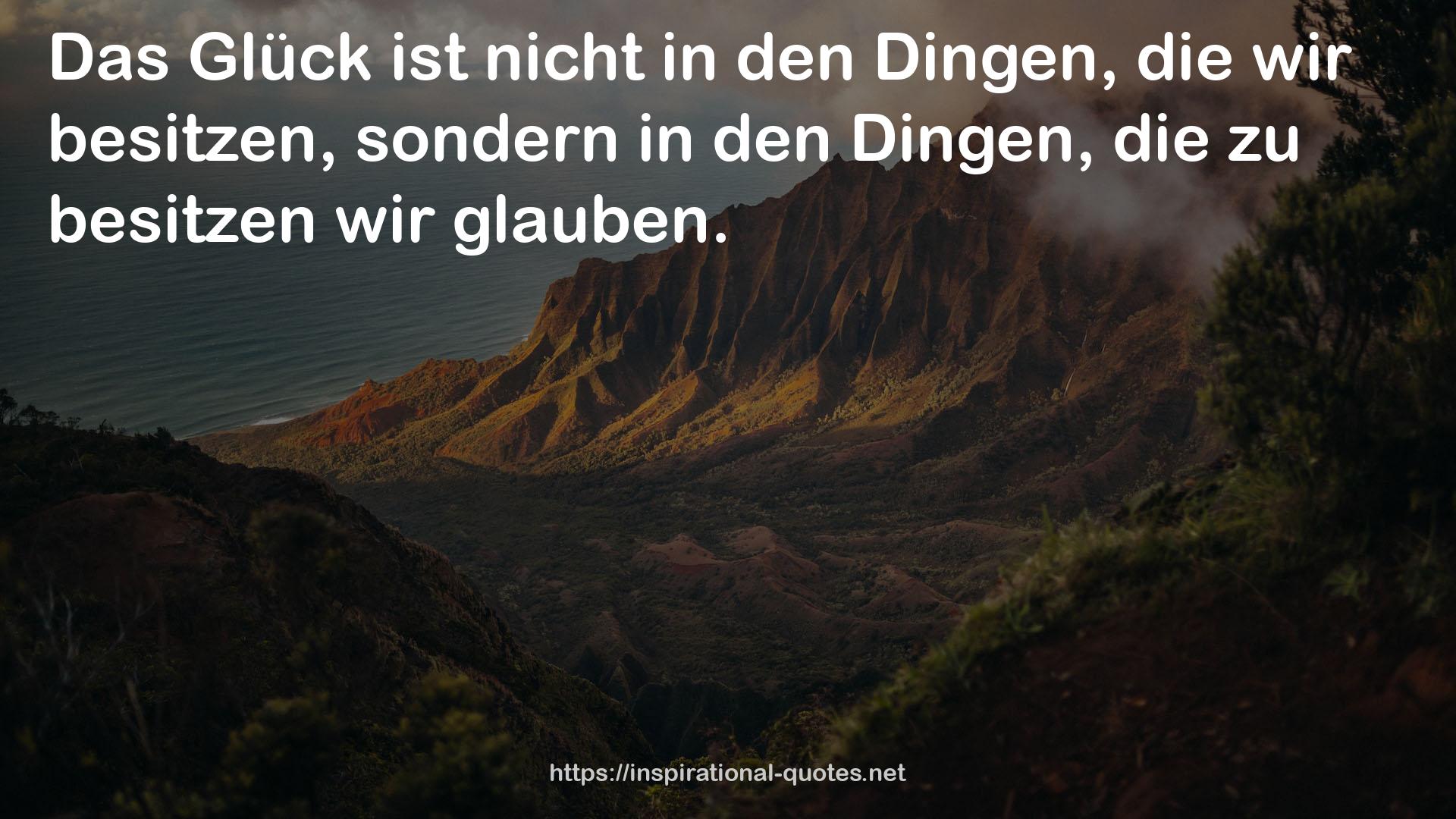 zu besitzen  QUOTES