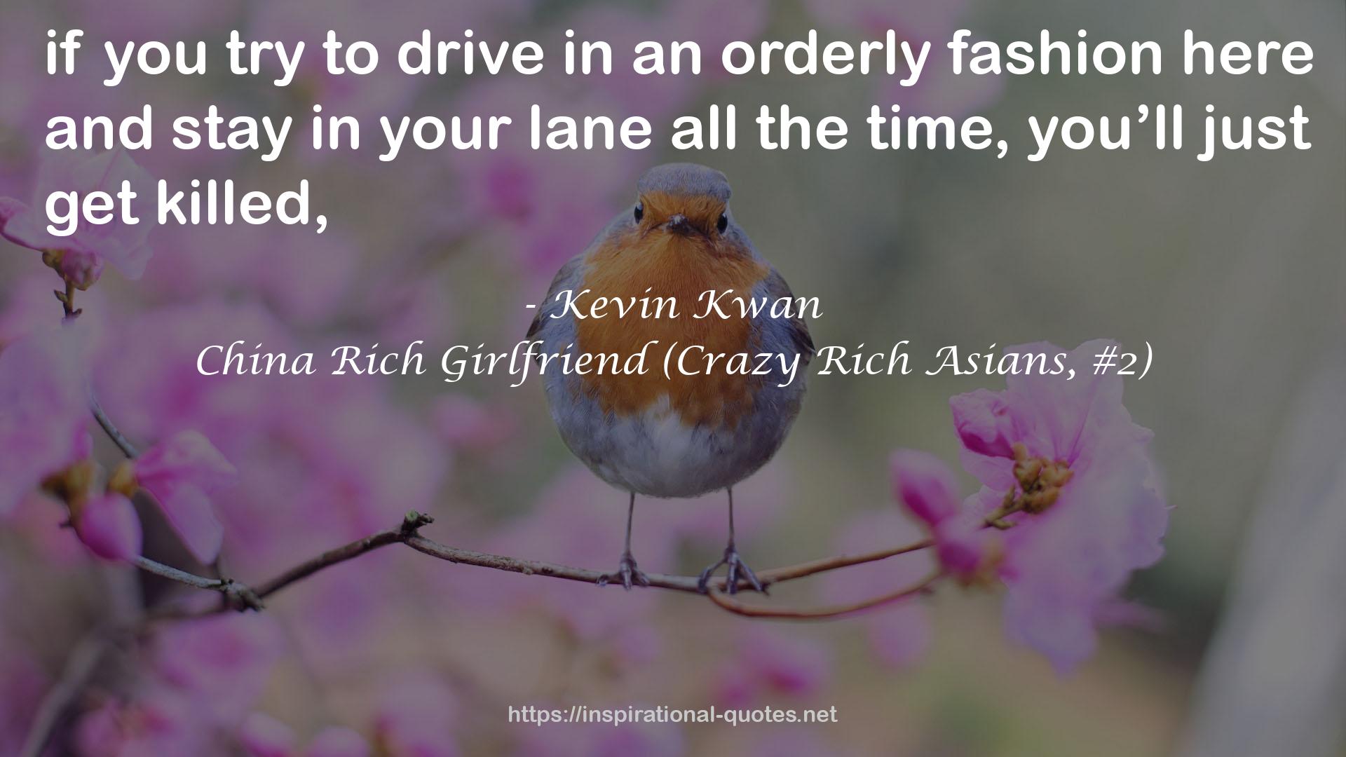 China Rich Girlfriend (Crazy Rich Asians, #2) QUOTES