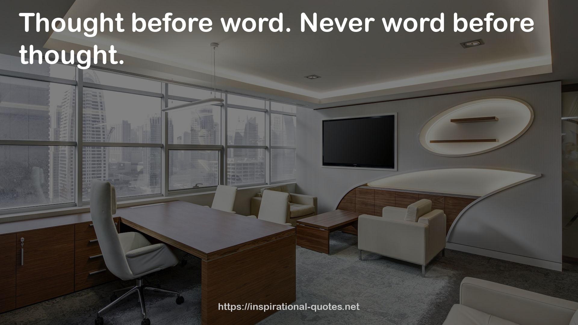 Never word  QUOTES