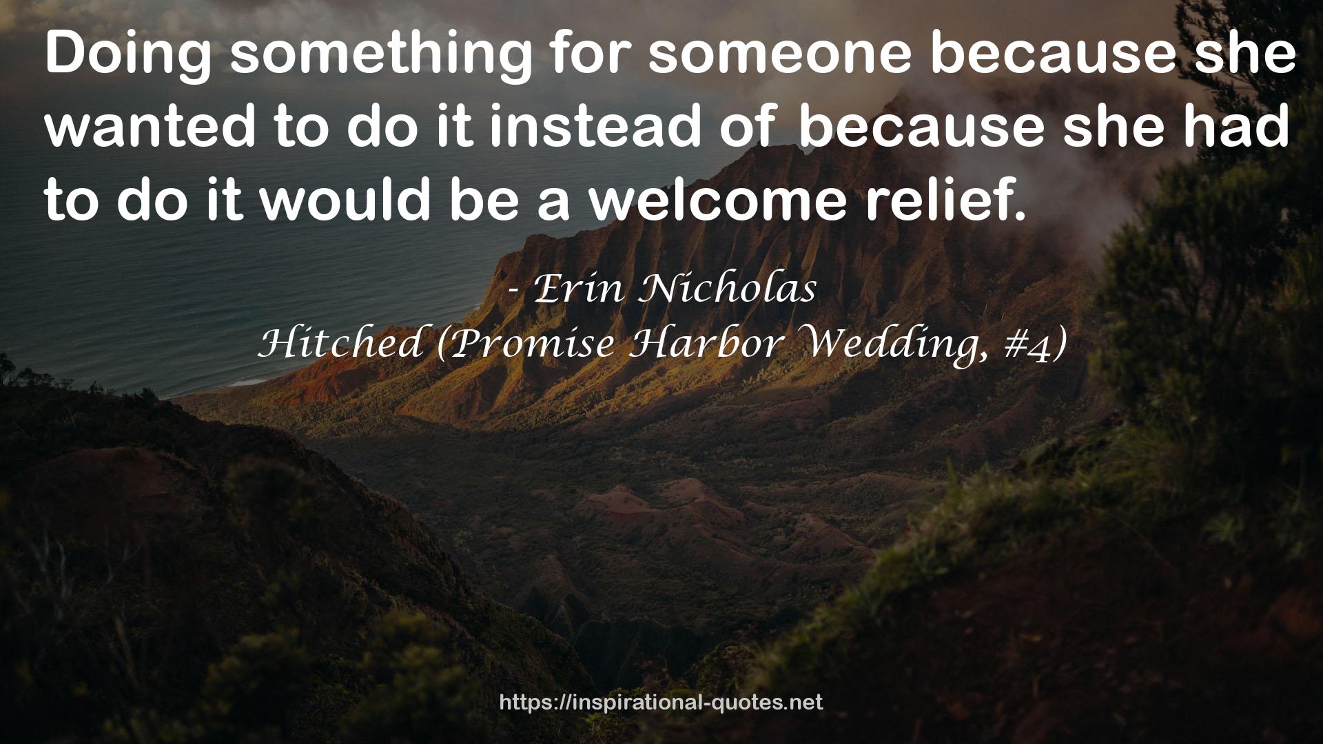 Hitched (Promise Harbor Wedding, #4) QUOTES