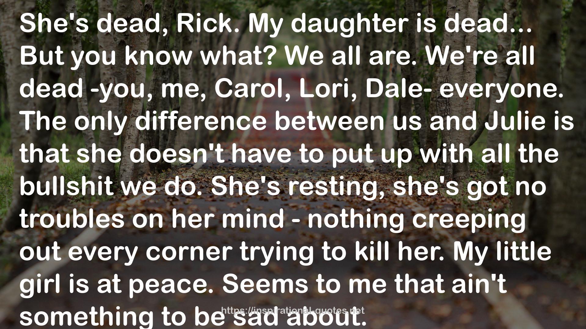 The Walking Dead #16 QUOTES