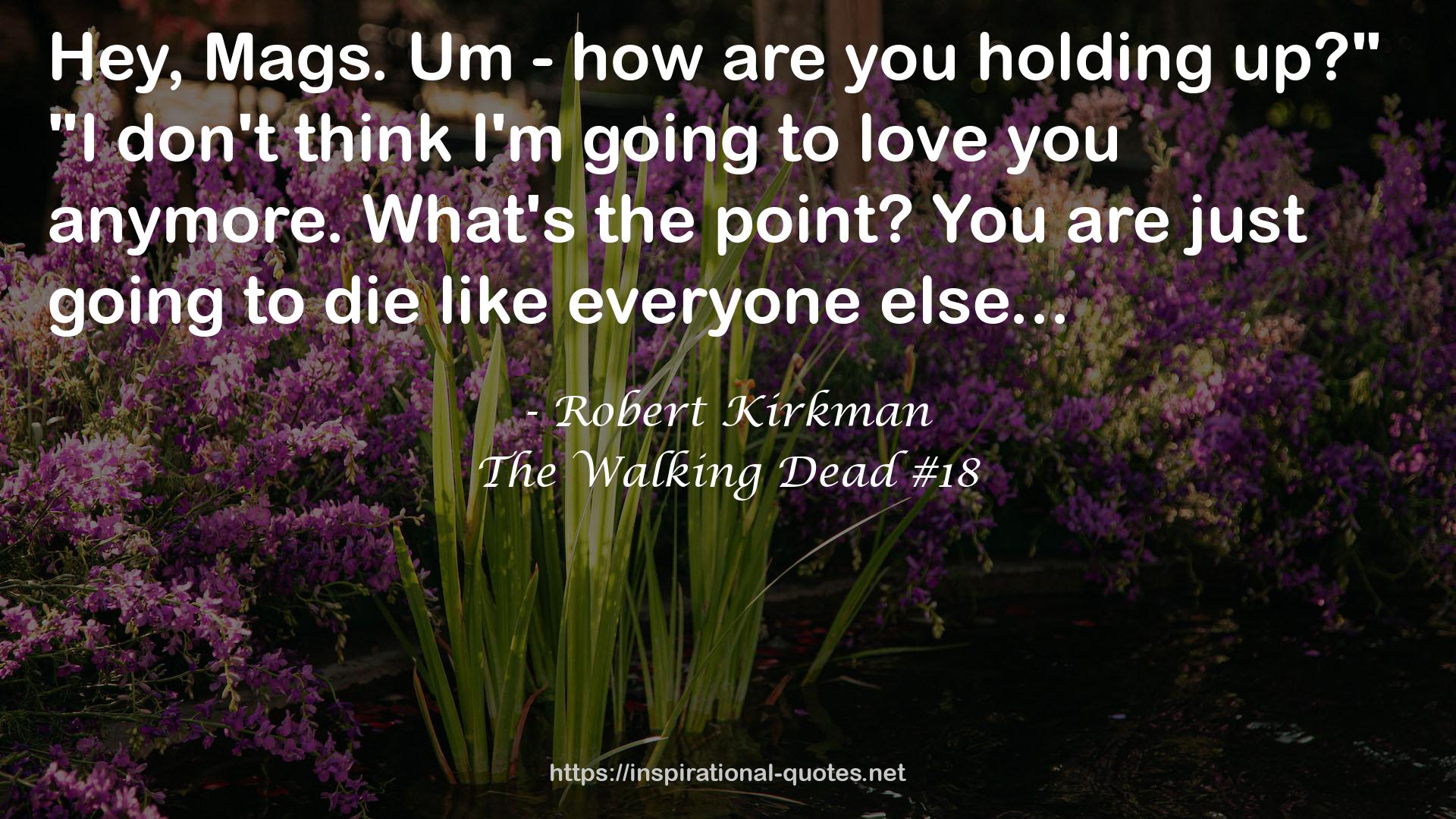 The Walking Dead #18 QUOTES