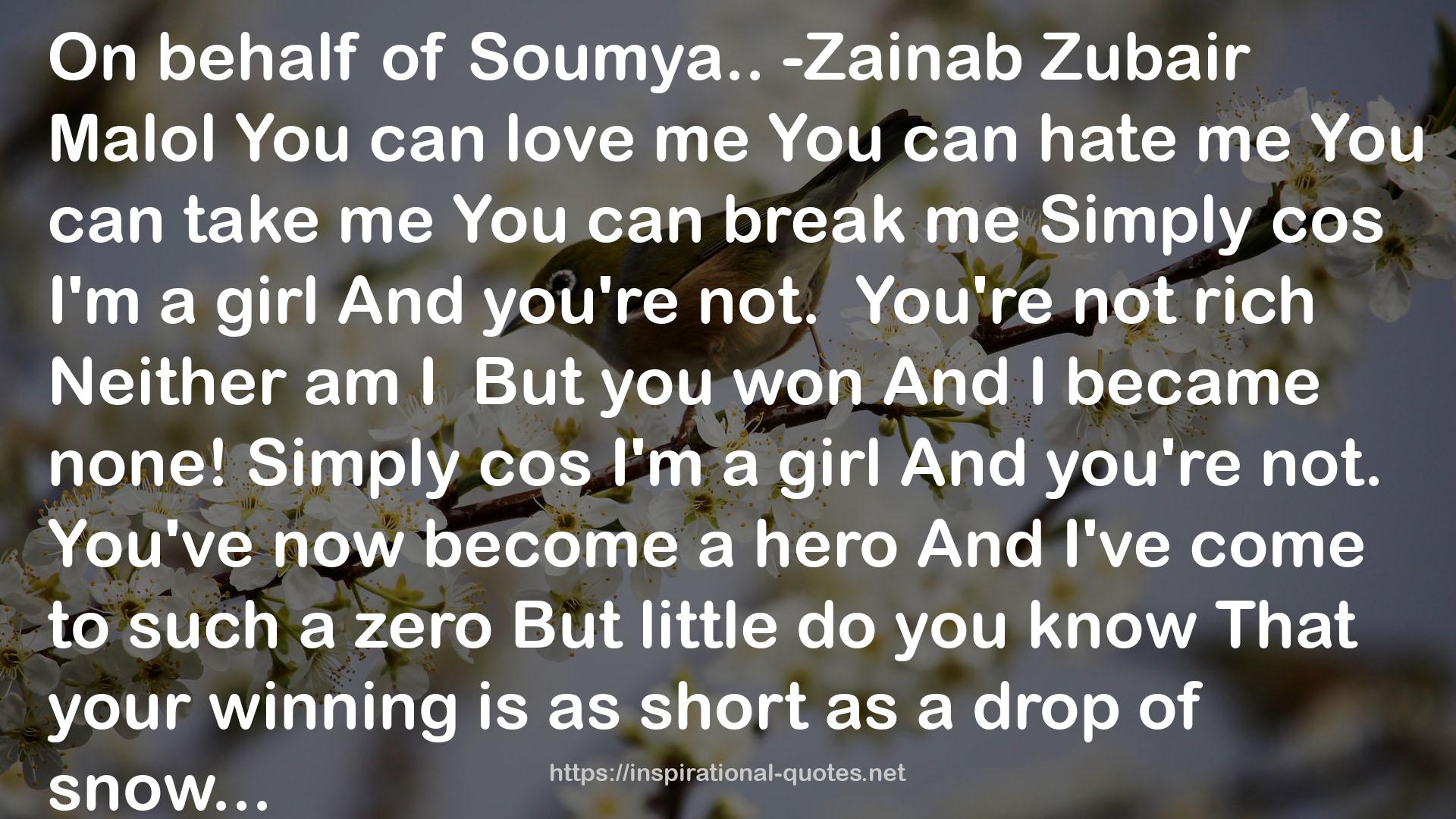 Zubair MalolYou  QUOTES