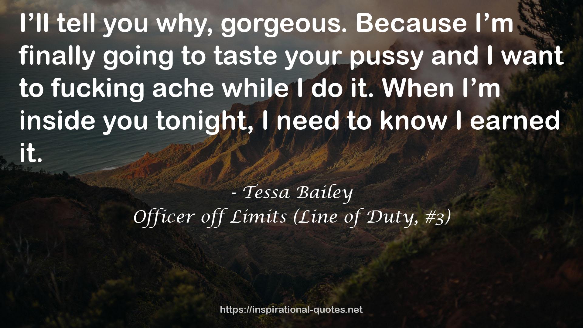 Officer off Limits (Line of Duty, #3) QUOTES