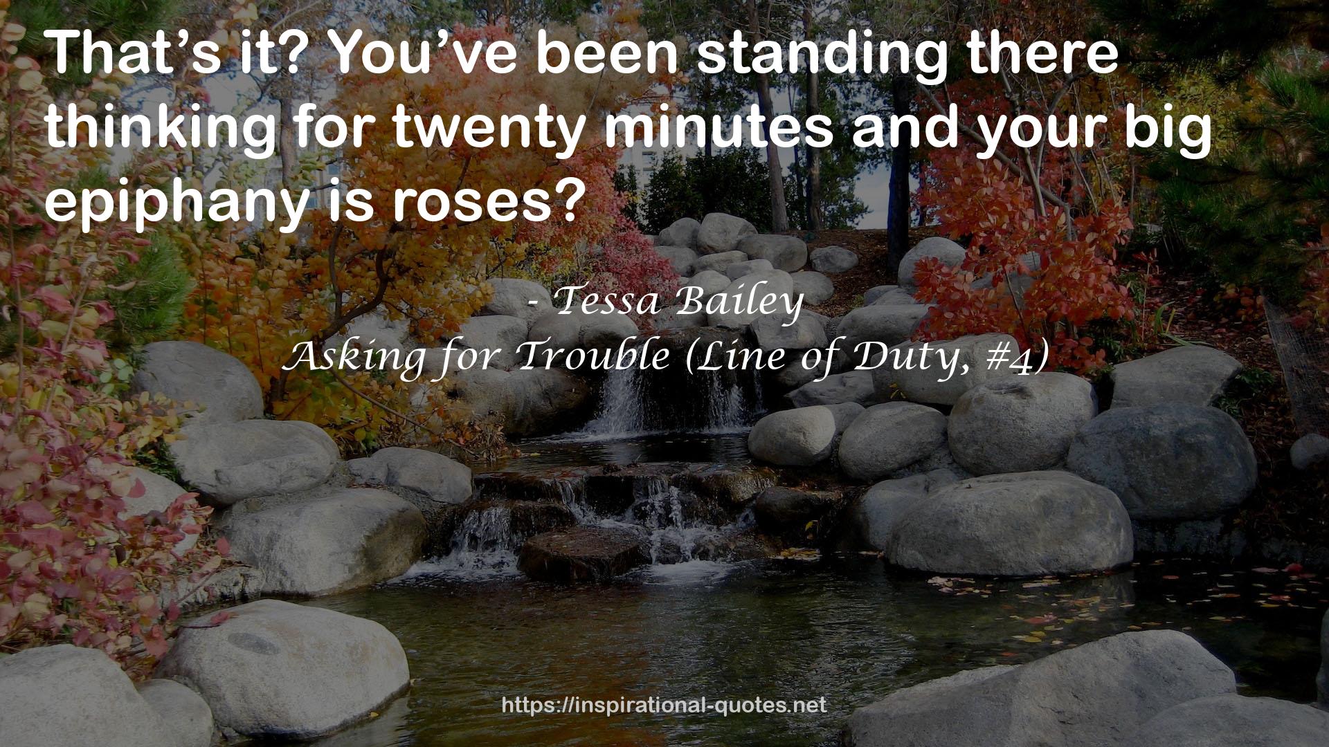 Asking for Trouble (Line of Duty, #4) QUOTES