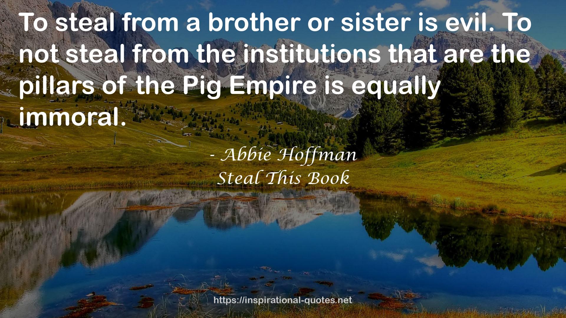 the Pig Empire  QUOTES