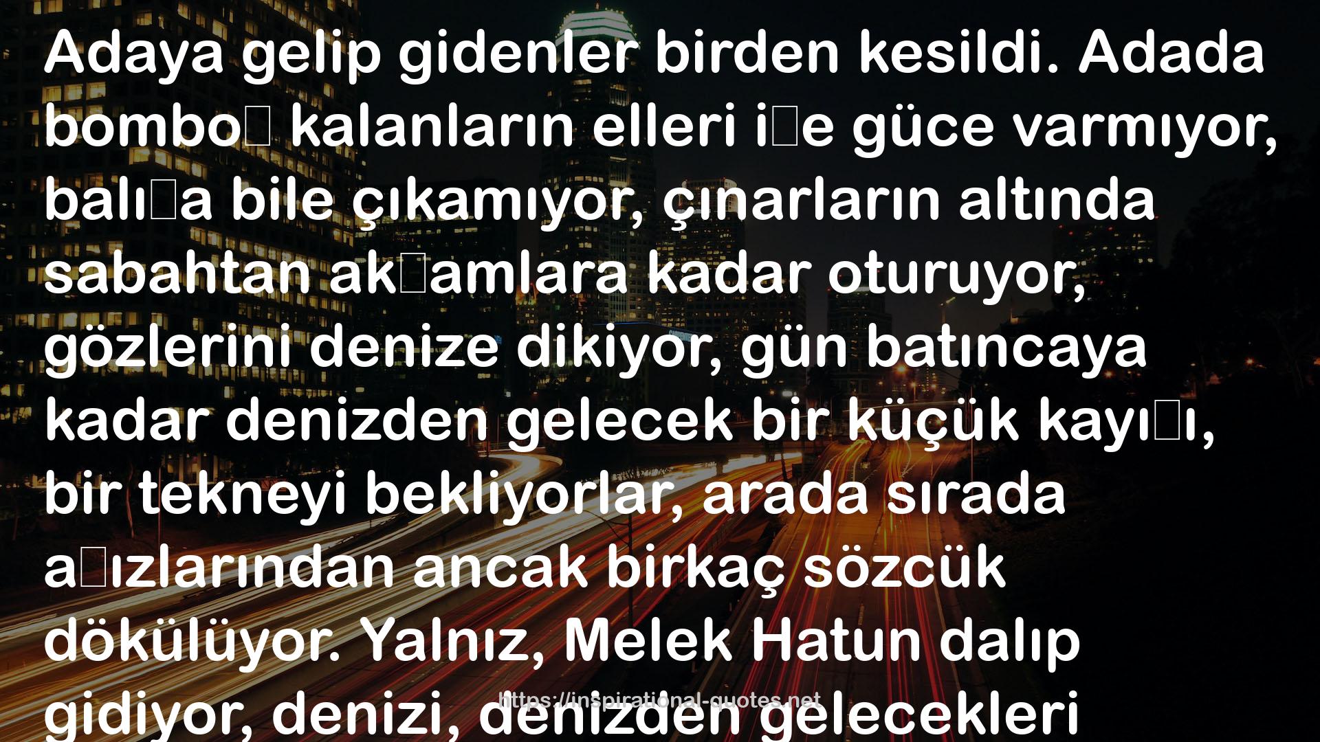 Karıncanın Su İçtiği  (Bir Ada Hikayesi, #2) QUOTES