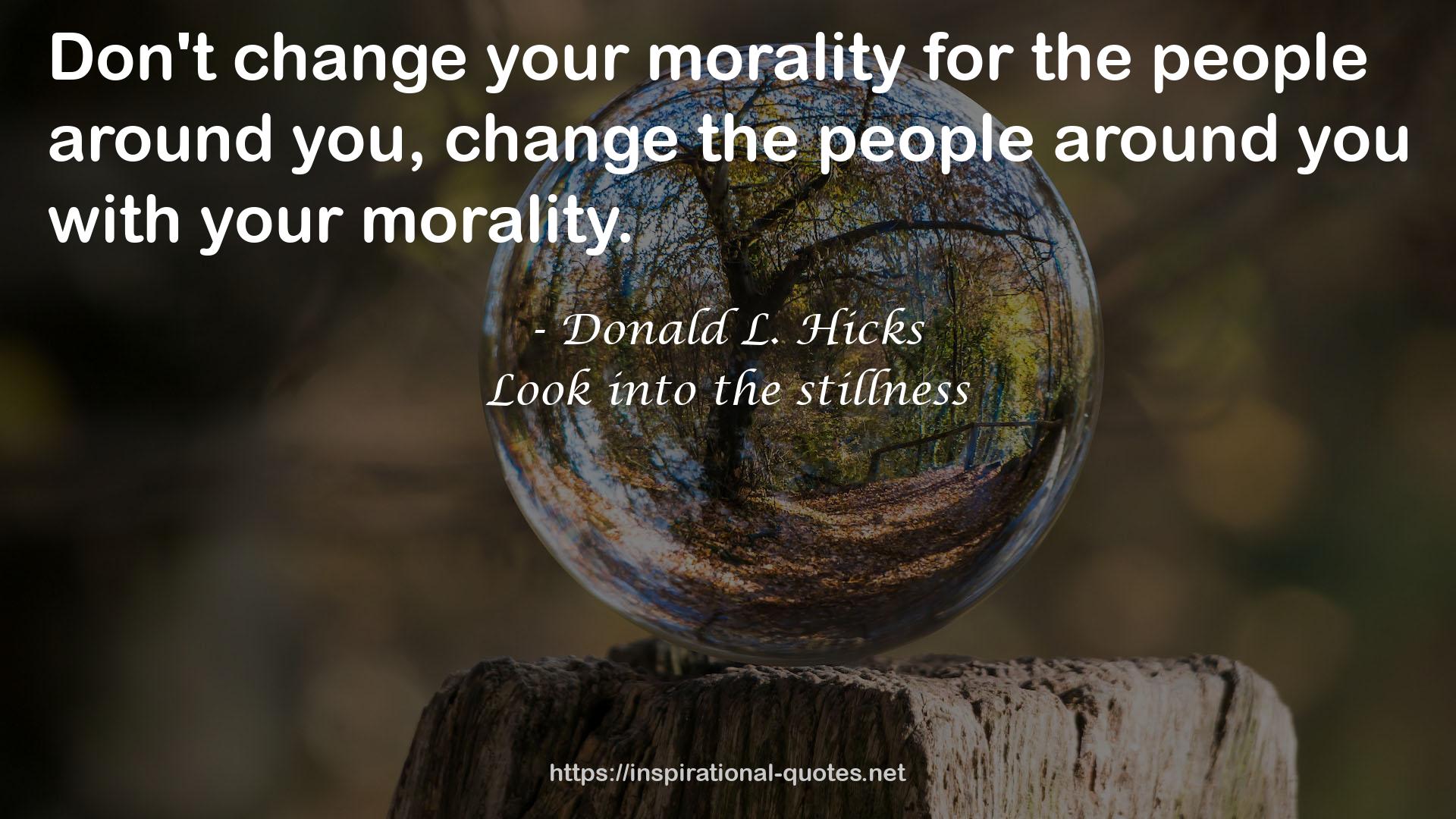 your morality  QUOTES