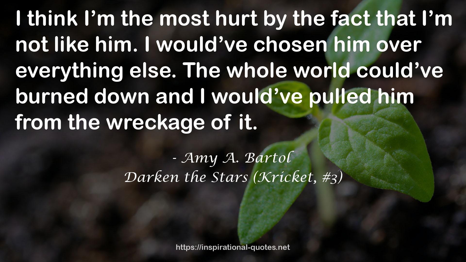 Darken the Stars (Kricket, #3) QUOTES