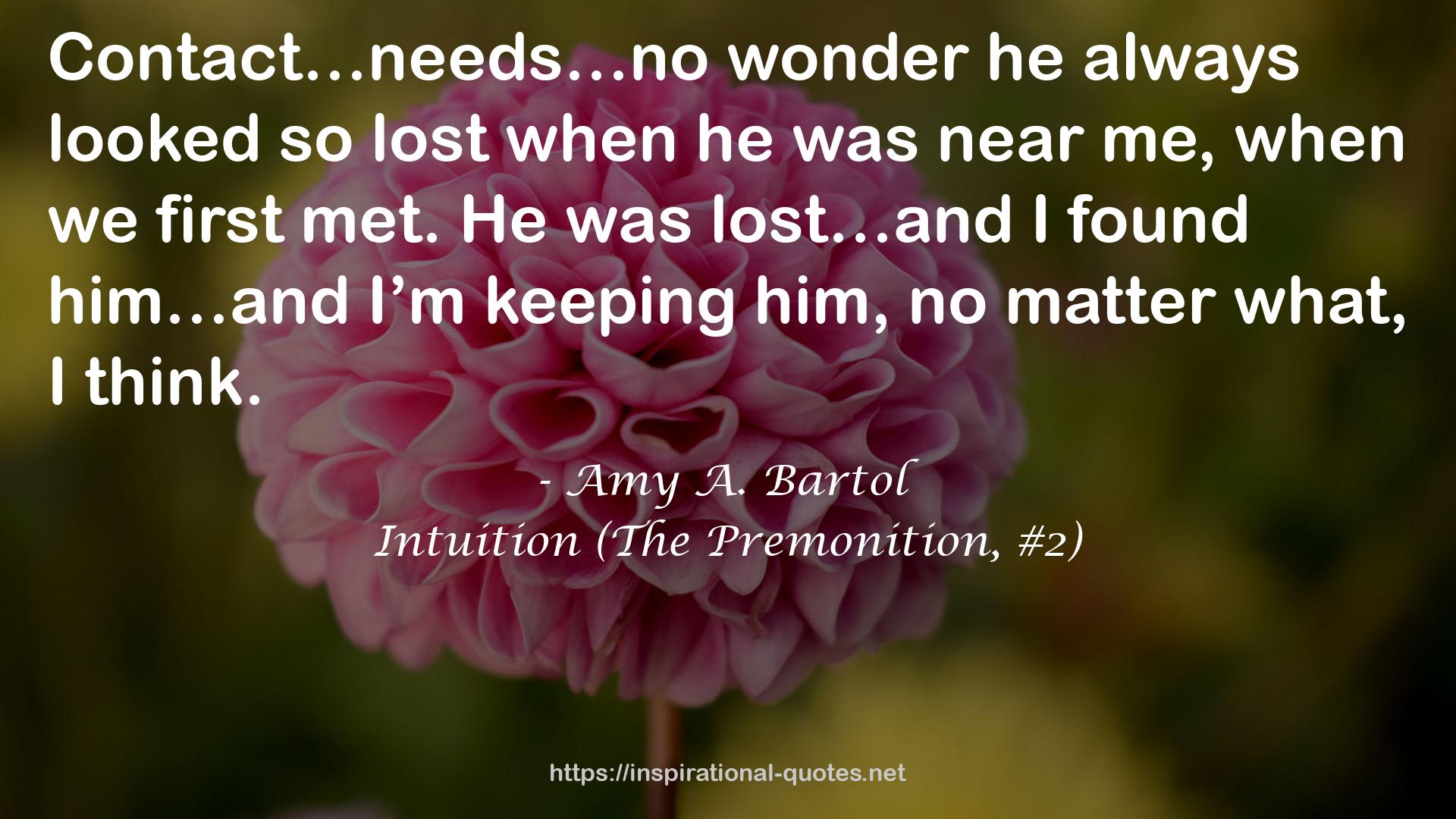Intuition (The Premonition, #2) QUOTES