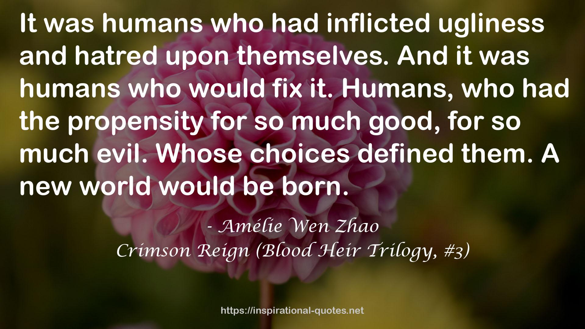 Crimson Reign (Blood Heir Trilogy, #3) QUOTES