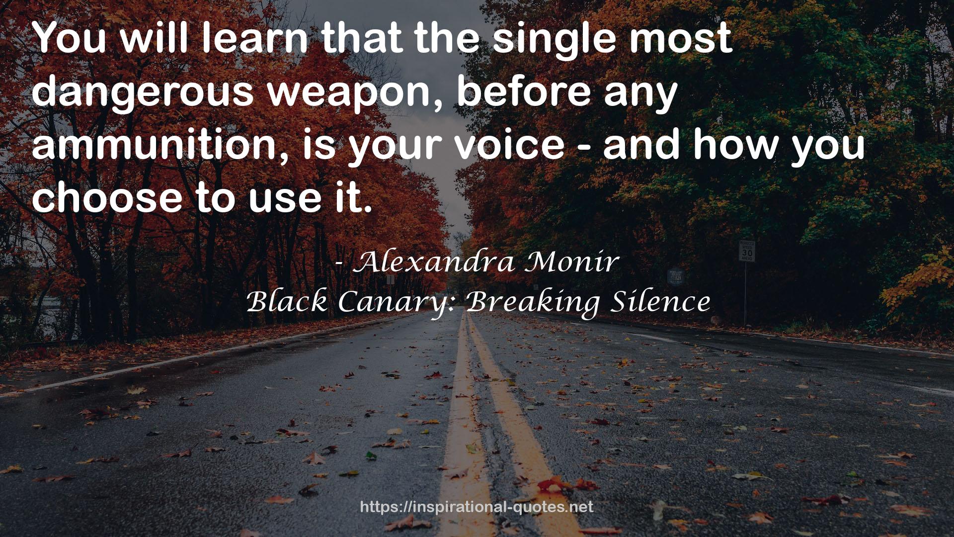 Black Canary: Breaking Silence QUOTES