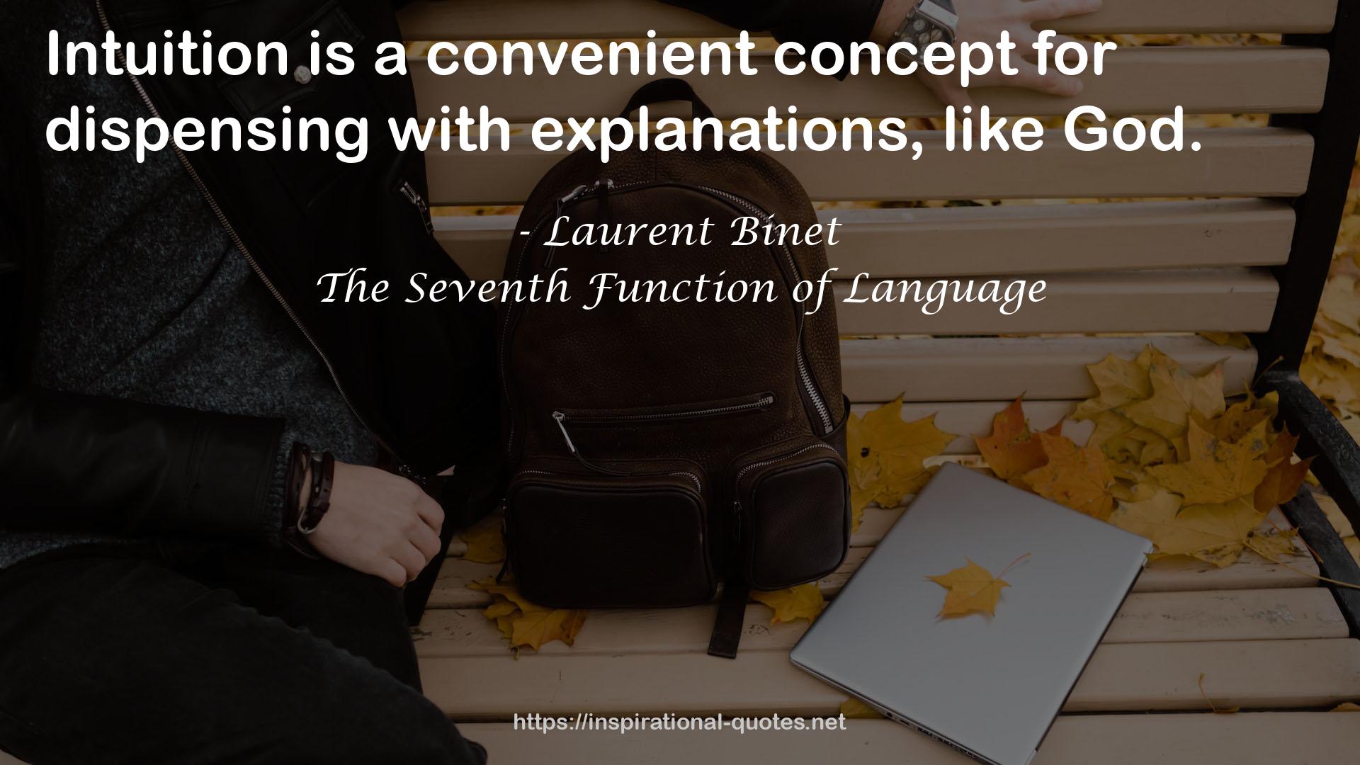 The Seventh Function of Language QUOTES