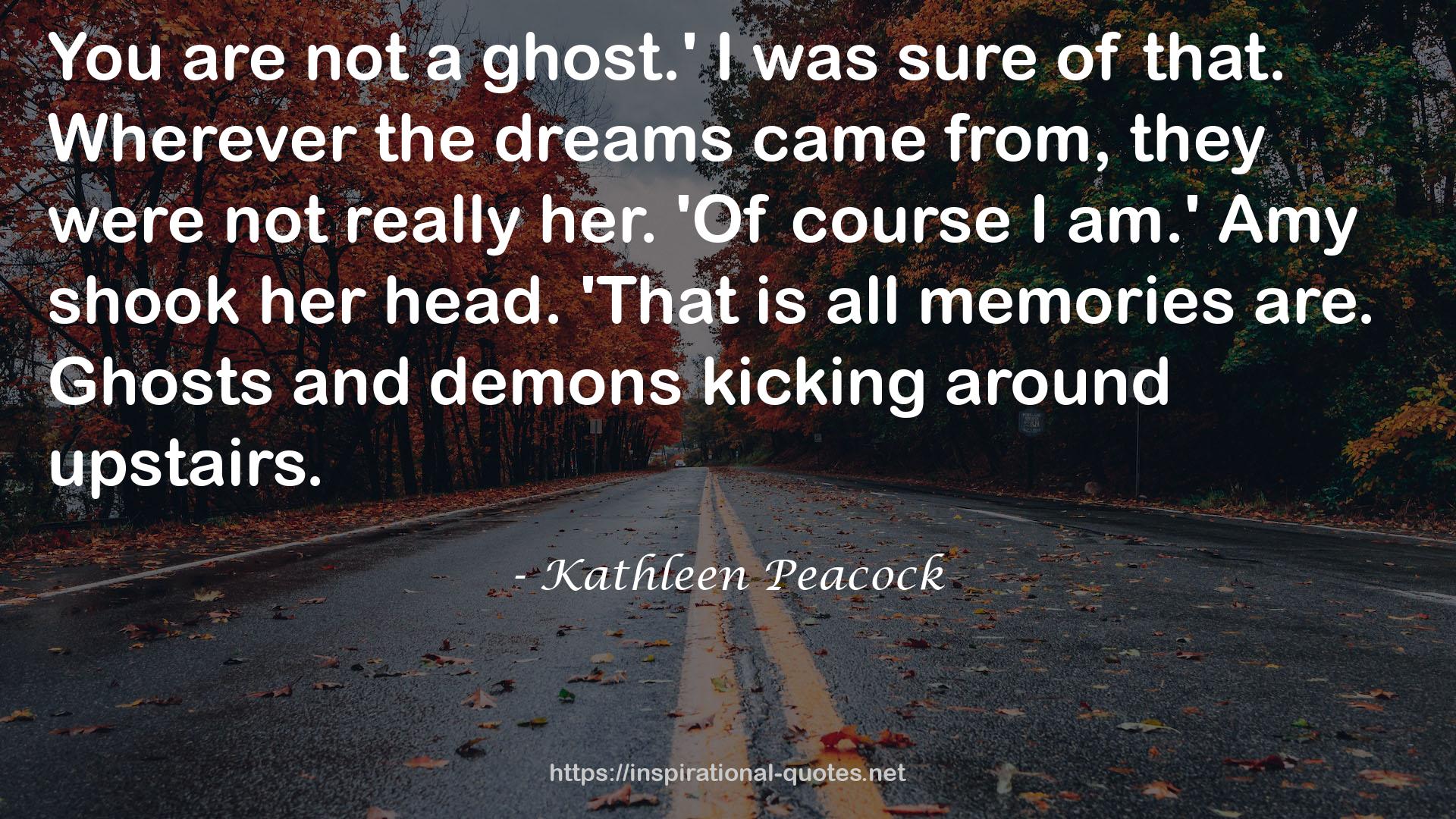 Kathleen Peacock QUOTES
