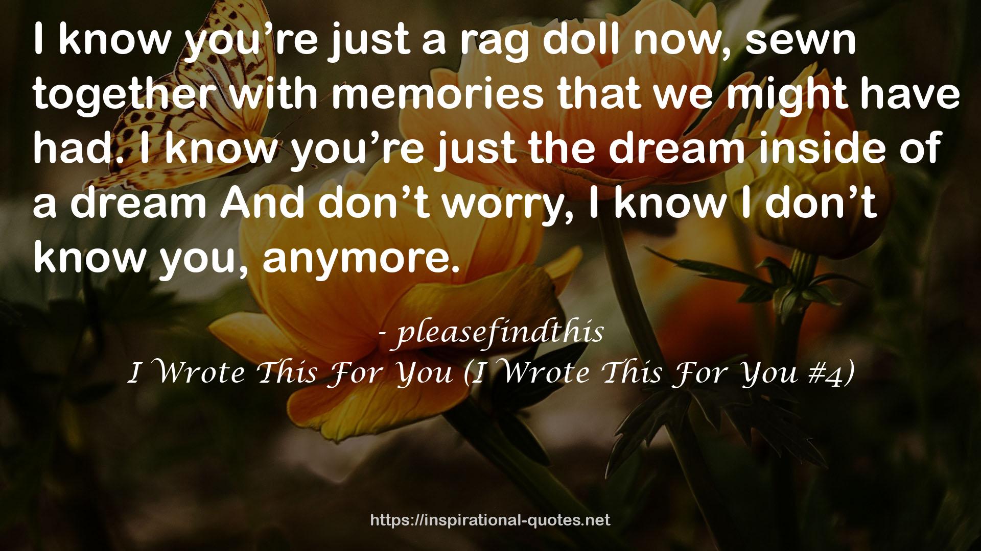 just a rag doll  QUOTES