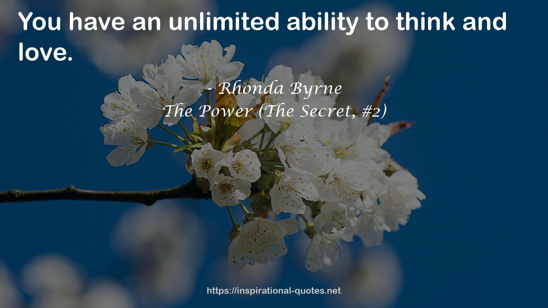 The Power (The Secret, #2) QUOTES