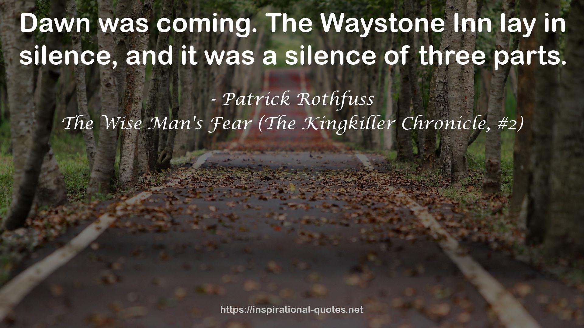 Waystone  QUOTES