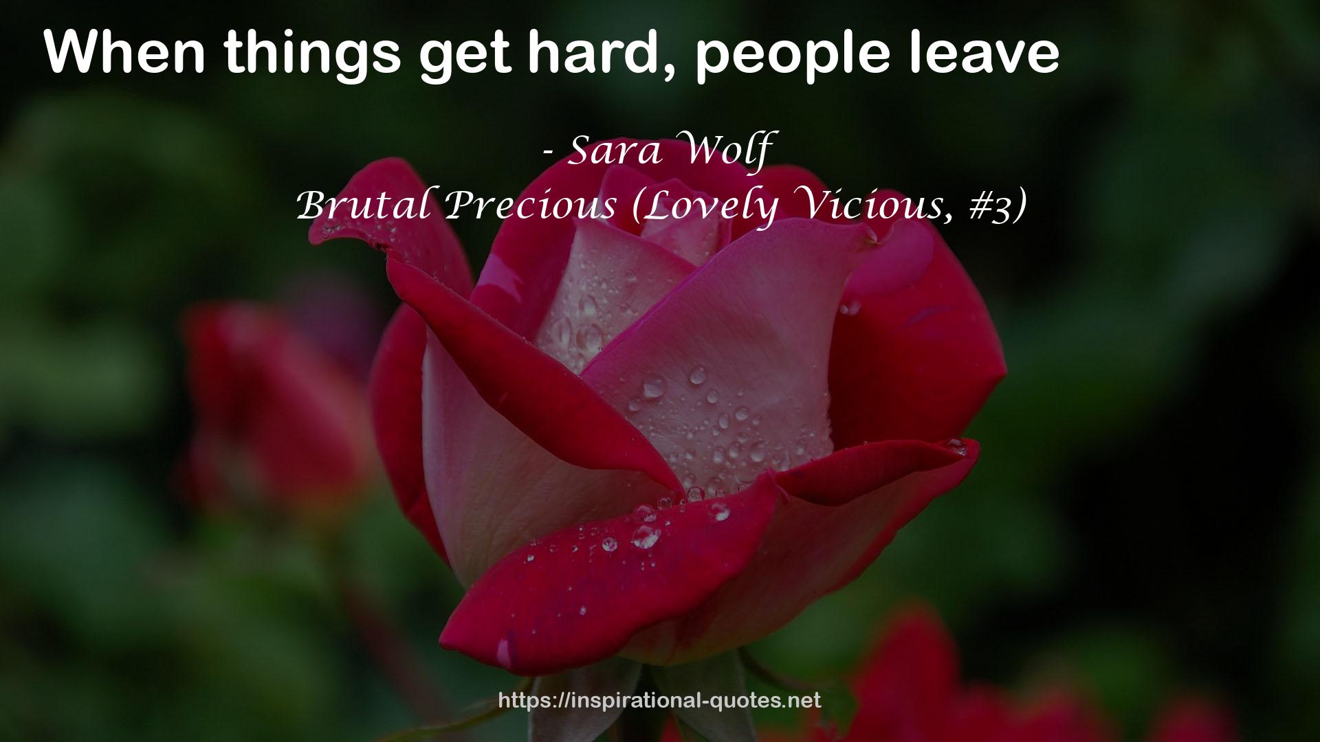Brutal Precious (Lovely Vicious, #3) QUOTES