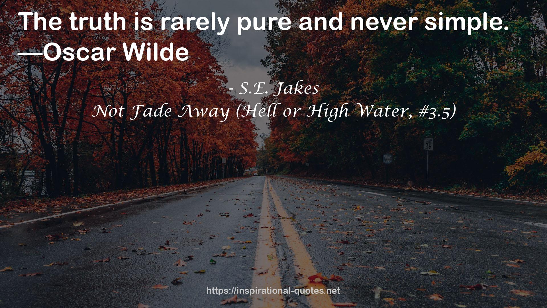 Not Fade Away (Hell or High Water, #3.5) QUOTES