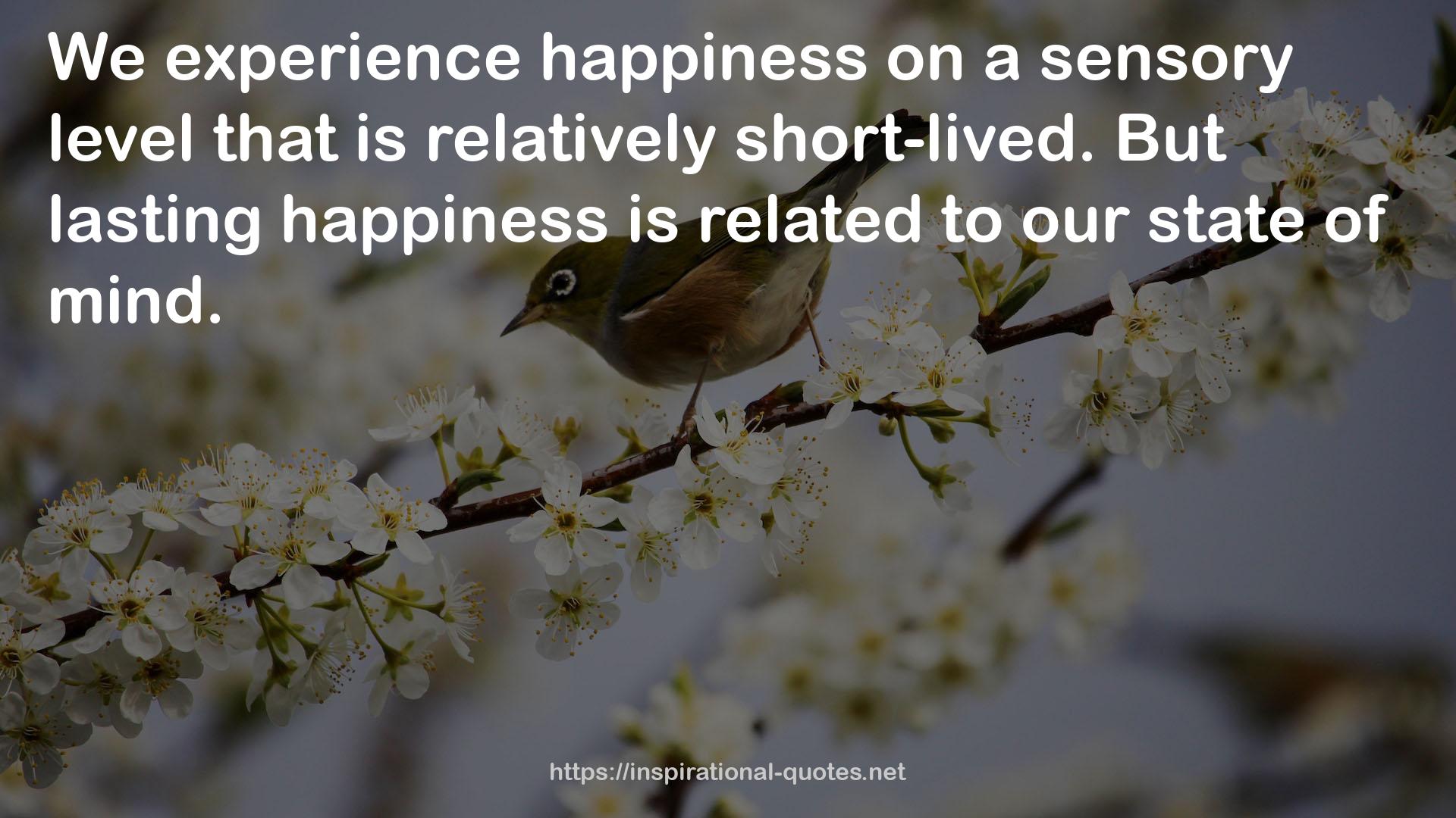 lasting happiness  QUOTES