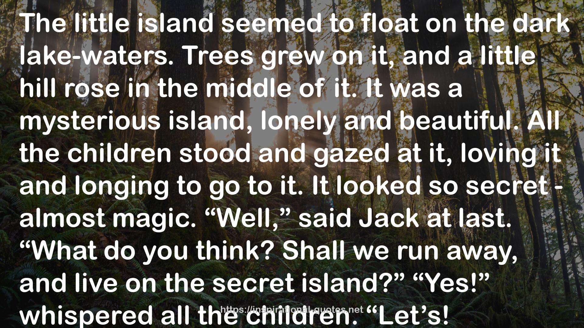 The Secret Island (Secret Series, #1) QUOTES