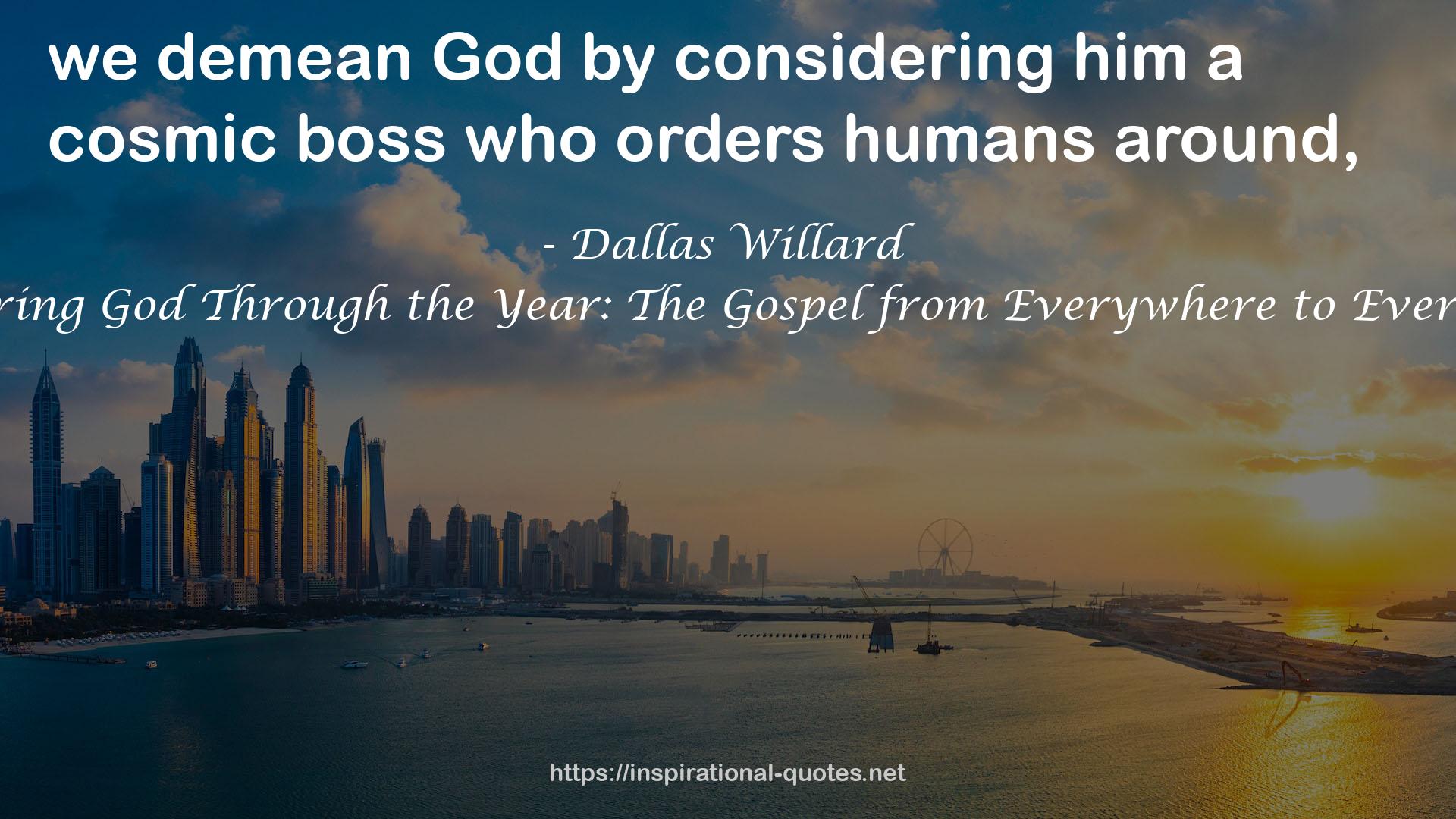 Hearing God Through the Year: The Gospel from Everywhere to Everyone QUOTES