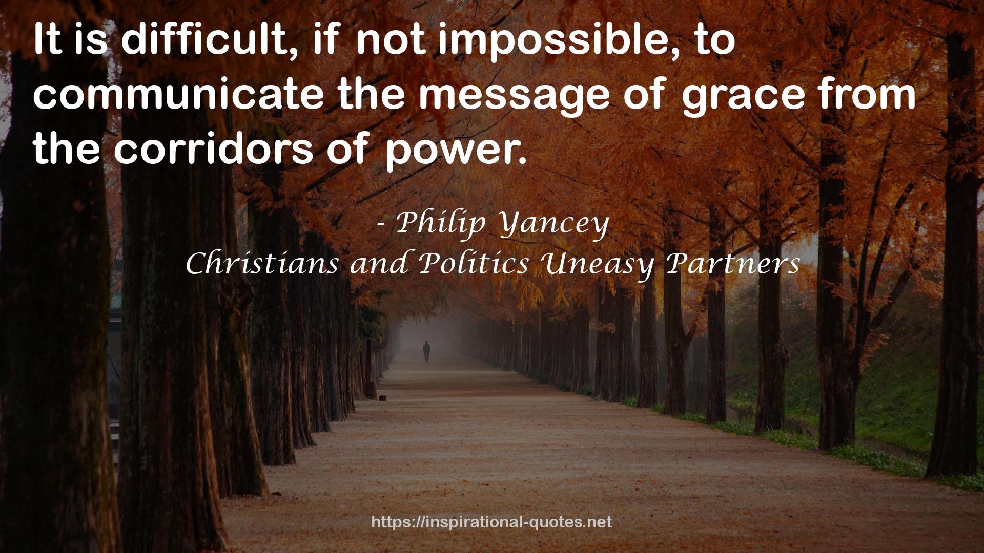 Christians and Politics Uneasy Partners QUOTES