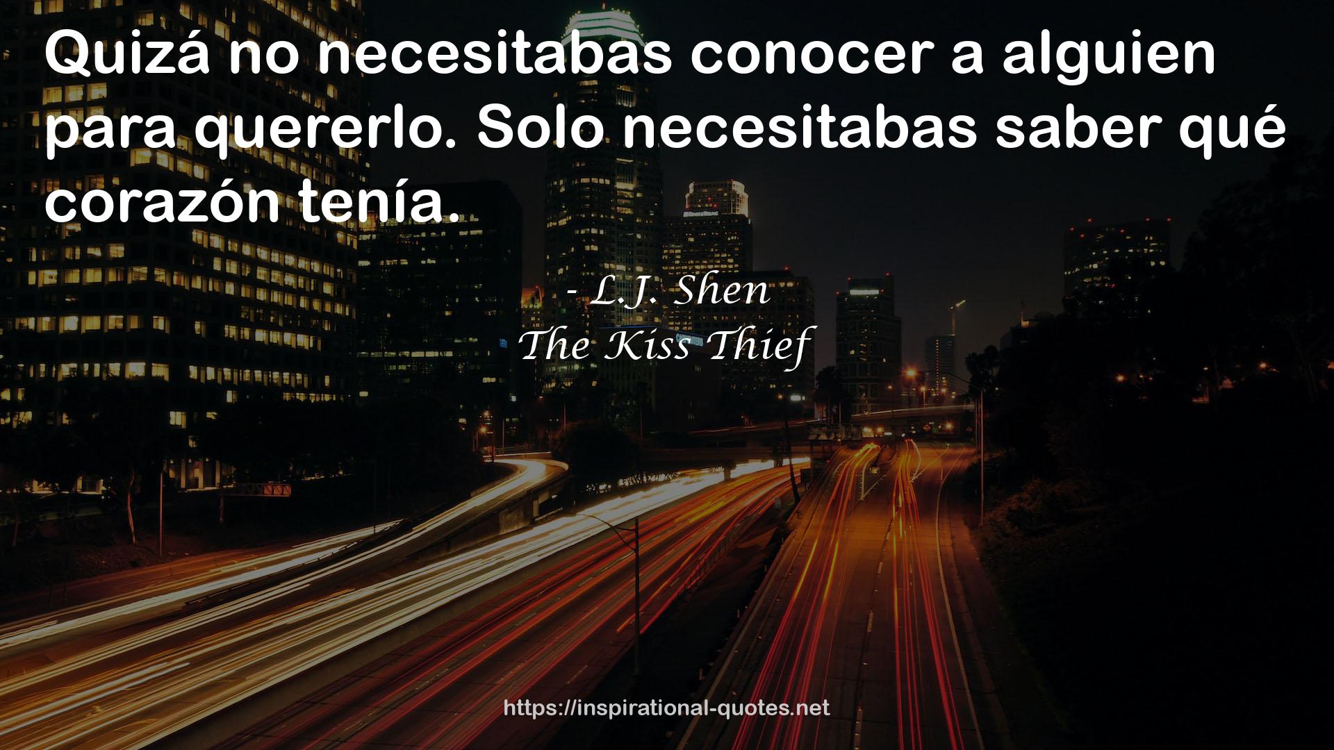 The Kiss Thief QUOTES