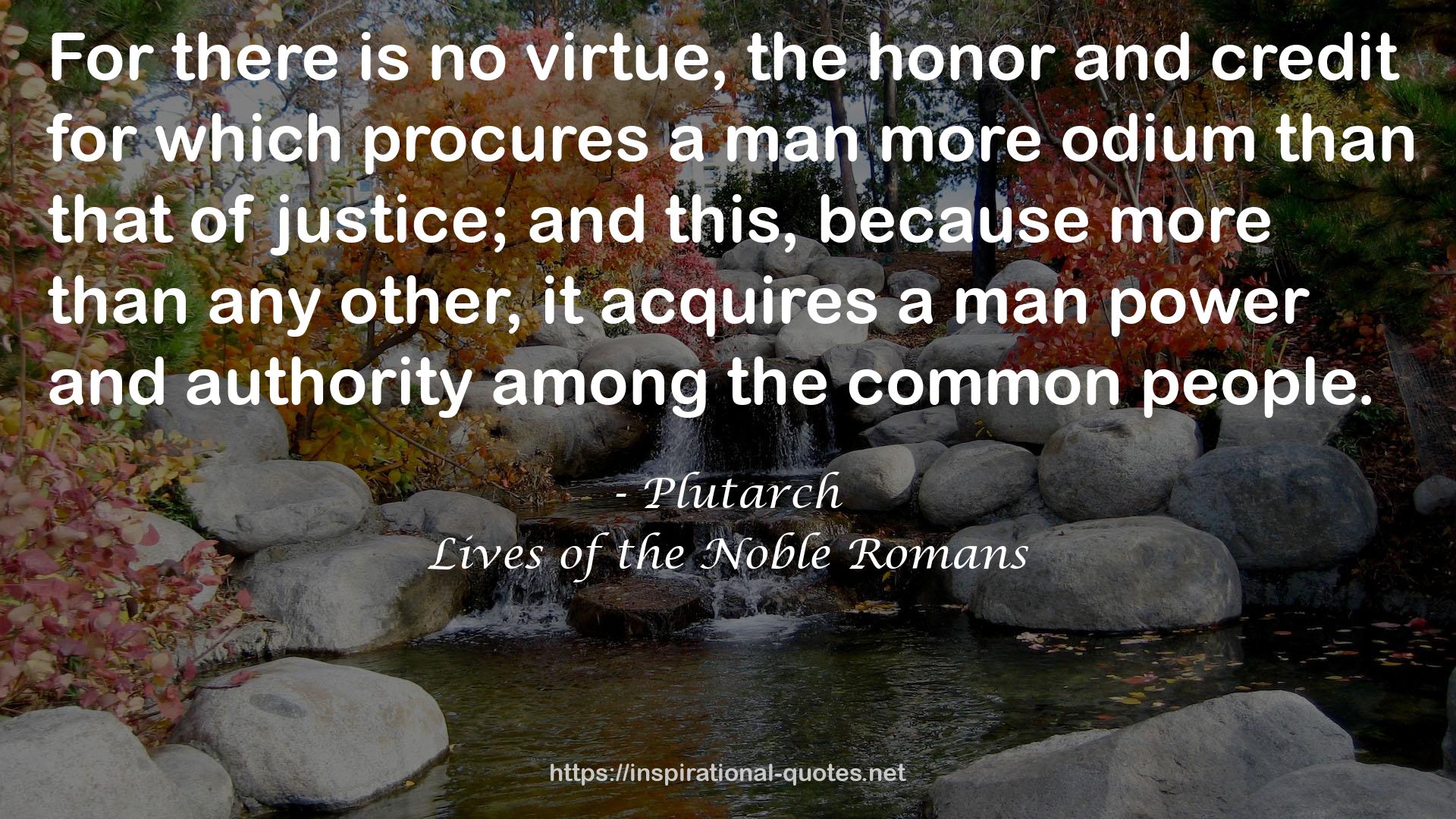 Lives of the Noble Romans QUOTES