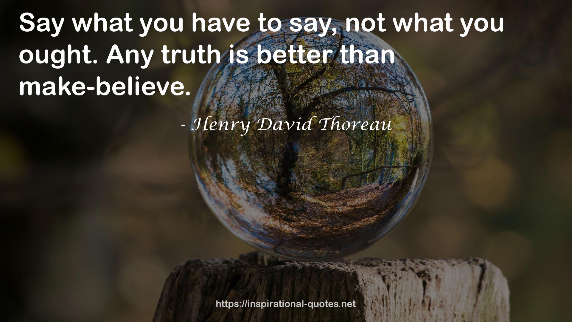 Henry David Thoreau QUOTES